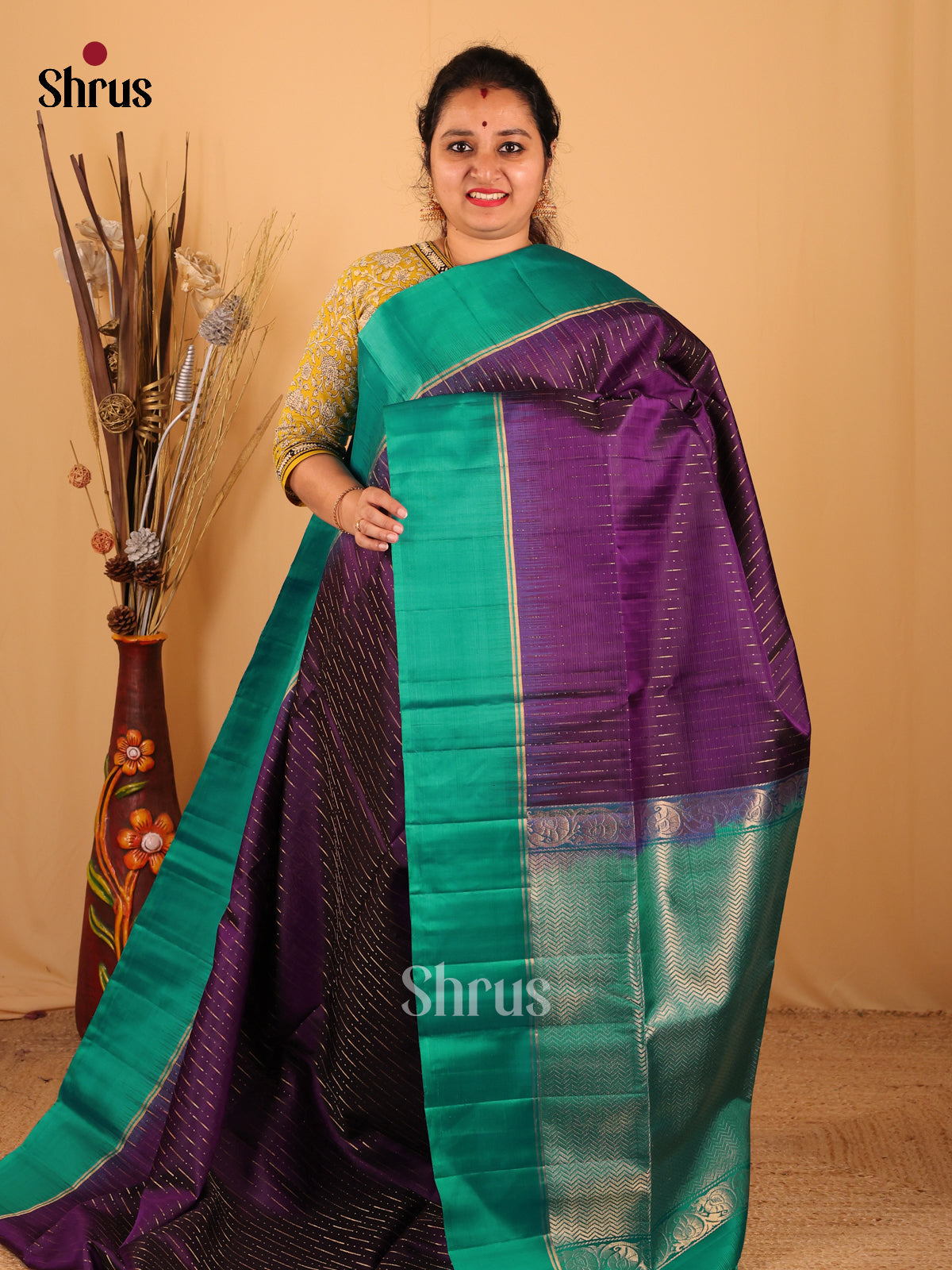 Saree 7 DBS06179 - Soft Silk Saree - Shop on Shrus.com