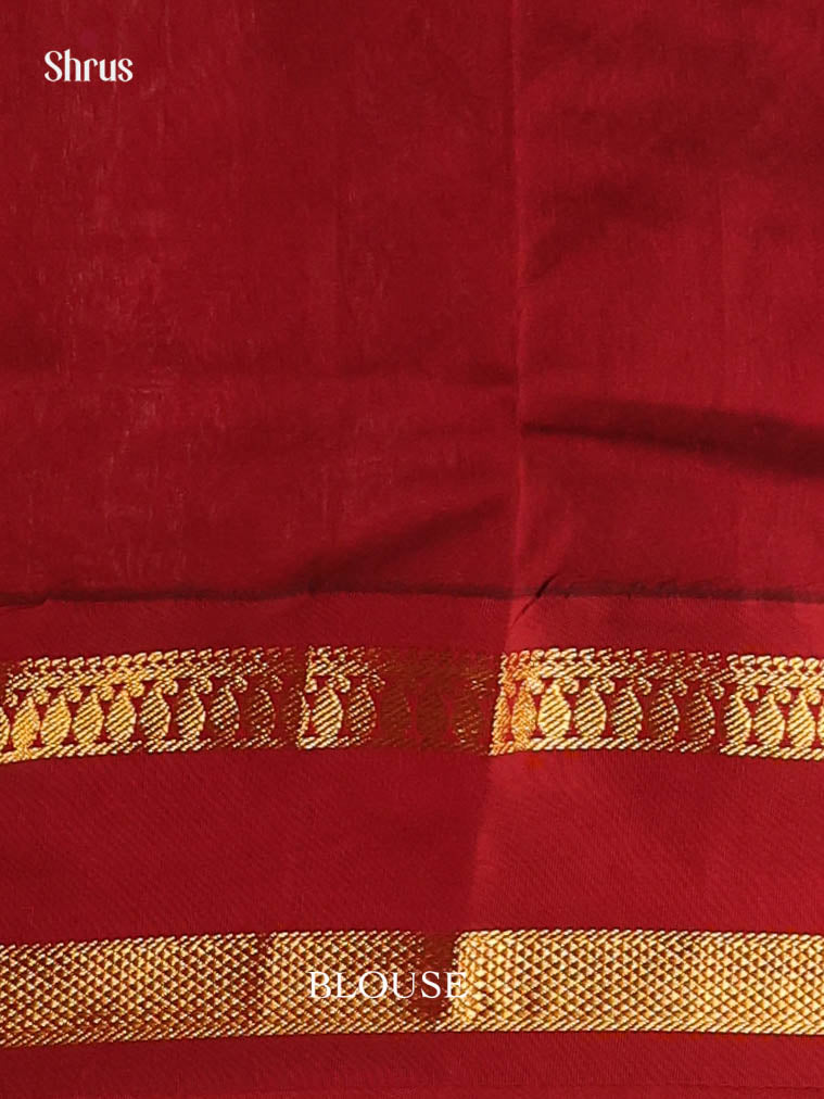 Green & Maroon - Kalyani Cotton Saree - Shop on Shrus.com