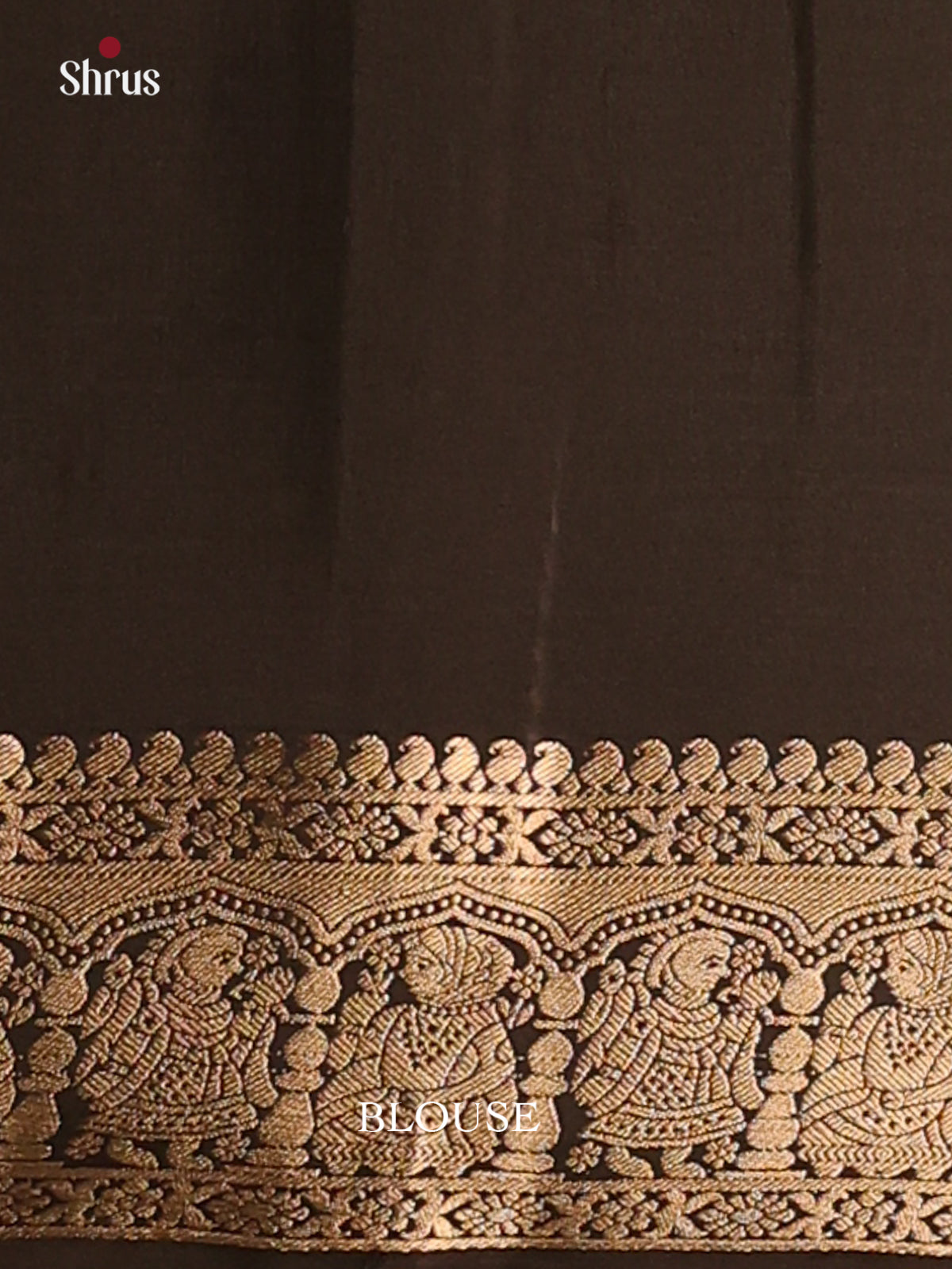 Black(single tone)- Soft Silk Saree - Shop on Shrus.com