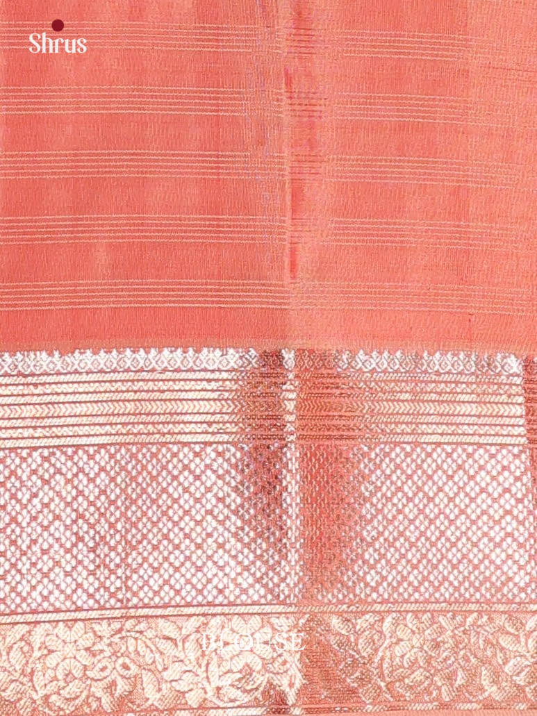Majenta & Peach - Soft Silk Saree - Shop on Shrus.com