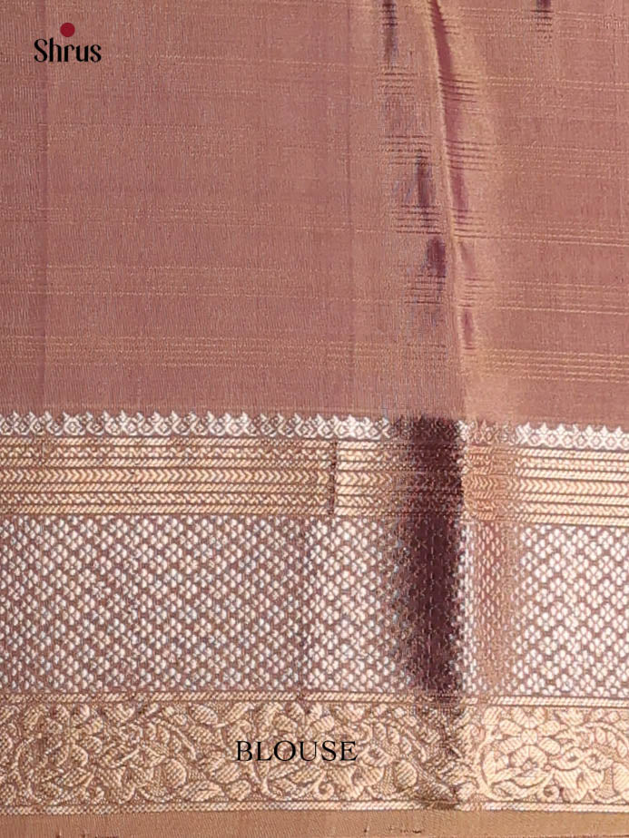 Violet & Brown - Soft Silk Saree - Shop on Shrus.com