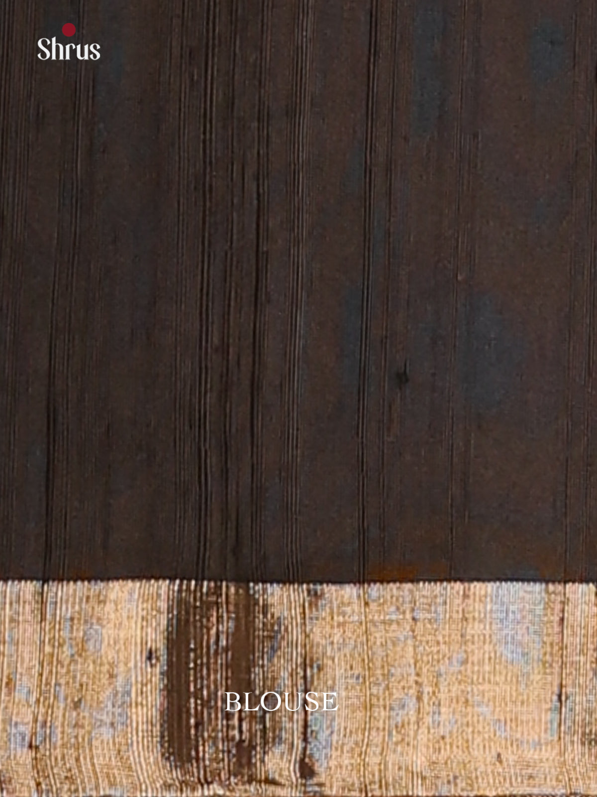 Mystic Black Soft Silk Saree with Gold Zari Floral Buttas & Brocade-2