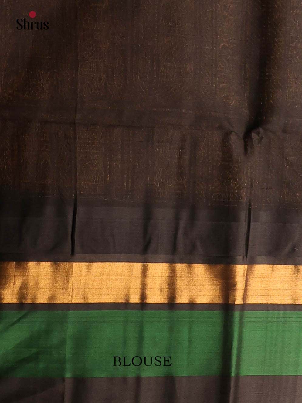 Yellow & Black - Silk Cotton Saree - Shop on Shrus.com