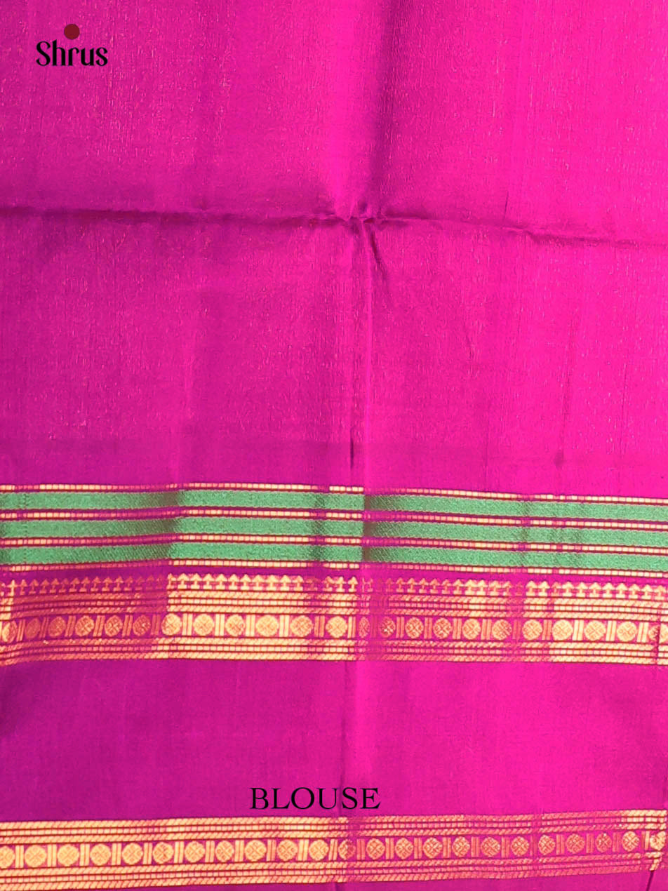 Purple(Single tone) - Silk Cotton Saree - Shop on Shrus.com