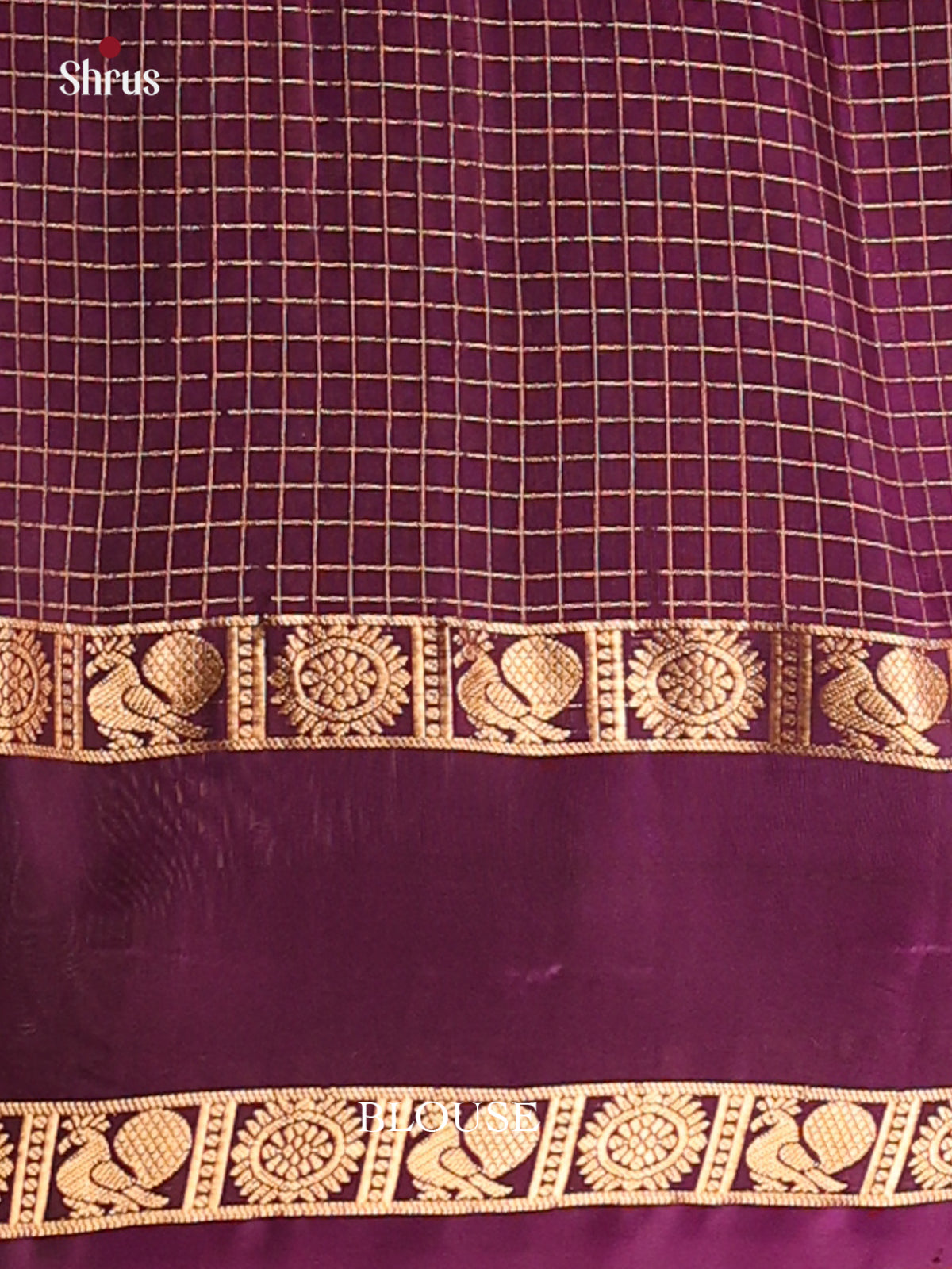 Green & Violet - Soft Silk Saree - Shop on Shrus.com