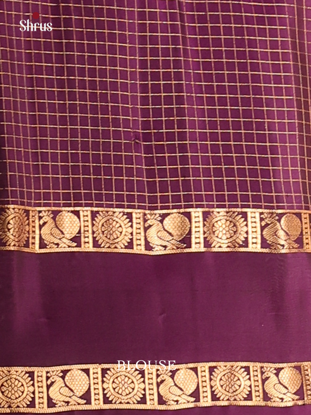 Yellow & Violet - Soft Silk Saree - Shop on Shrus.com