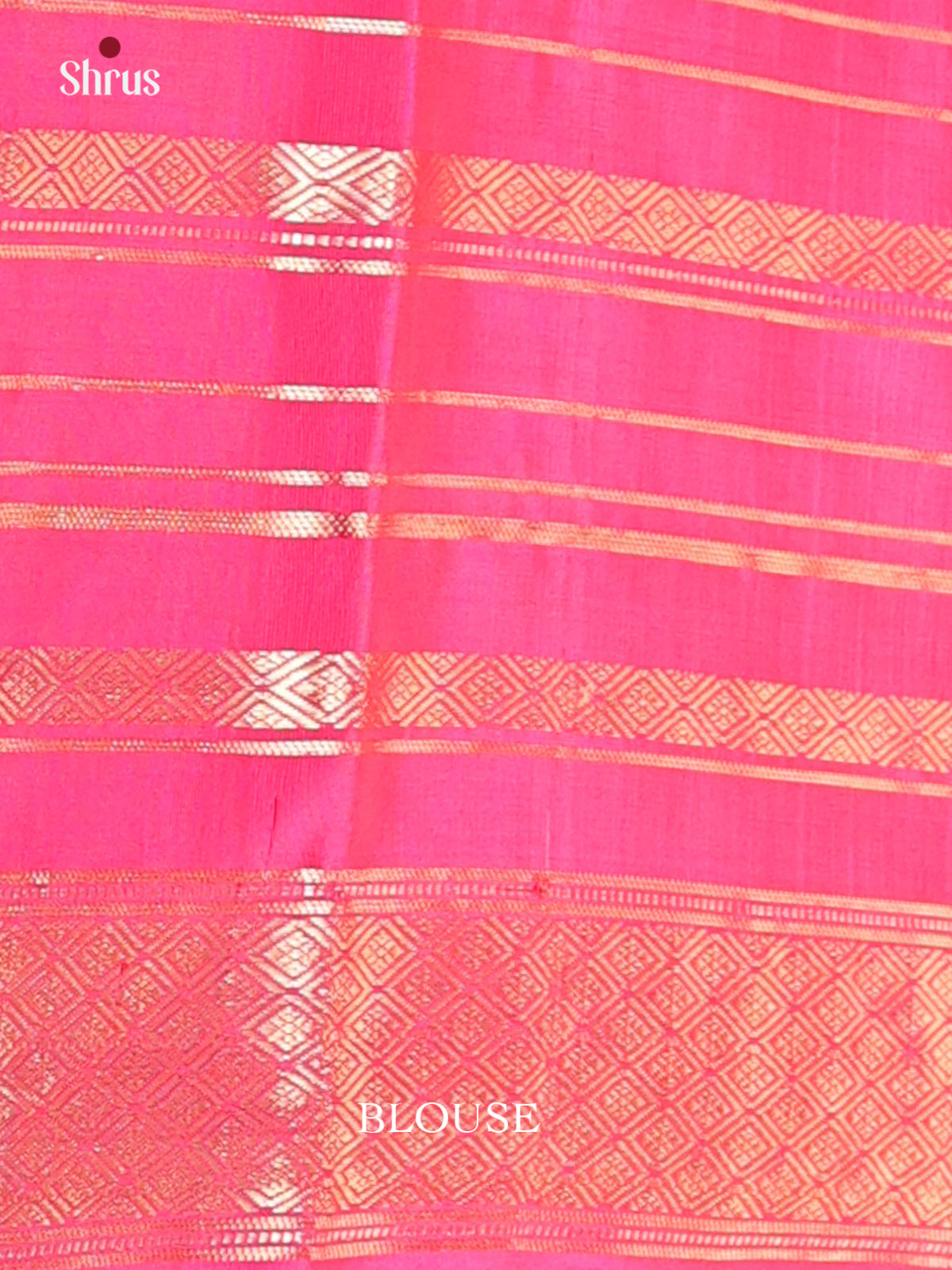 Charming Pink Soft Silk Saree with Self Zari Stripes Border & Brocade Pallu-2