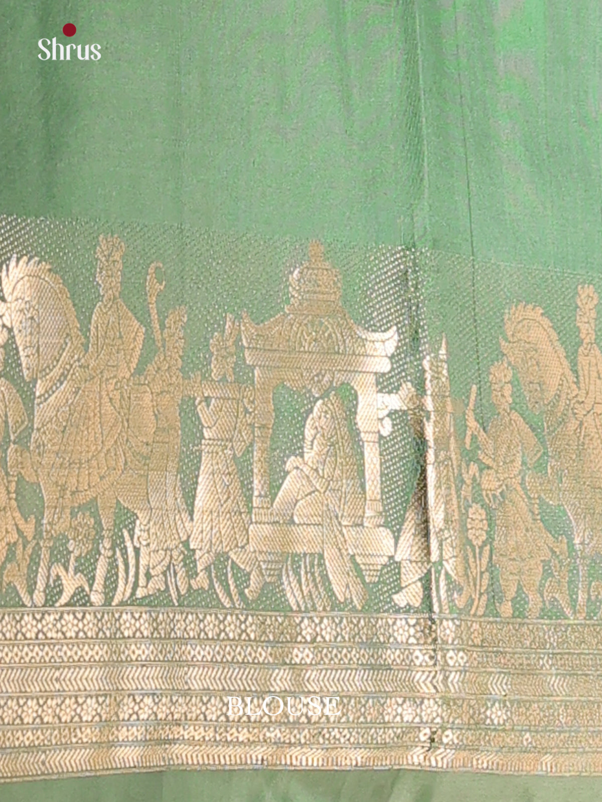 Pastel Green(Single Tone)- Soft Silk Saree - Shop on Shrus.com