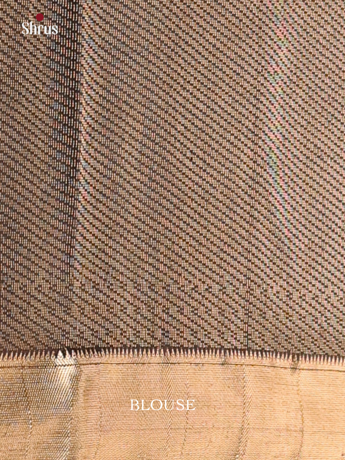 Dark Green Soft Silk Saree With Intricate Pochampally design, Zari Edge & Black Brocade Pallu-2