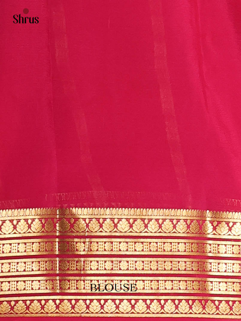 Violet & Maroon - Mysore Silk Saree - Shop on Shrus.com