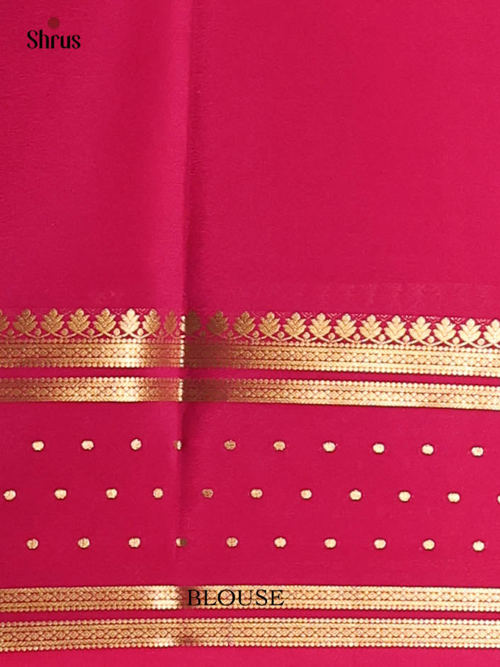 Violet & Maroon - Mysore Silk Saree - Shop on Shrus.com