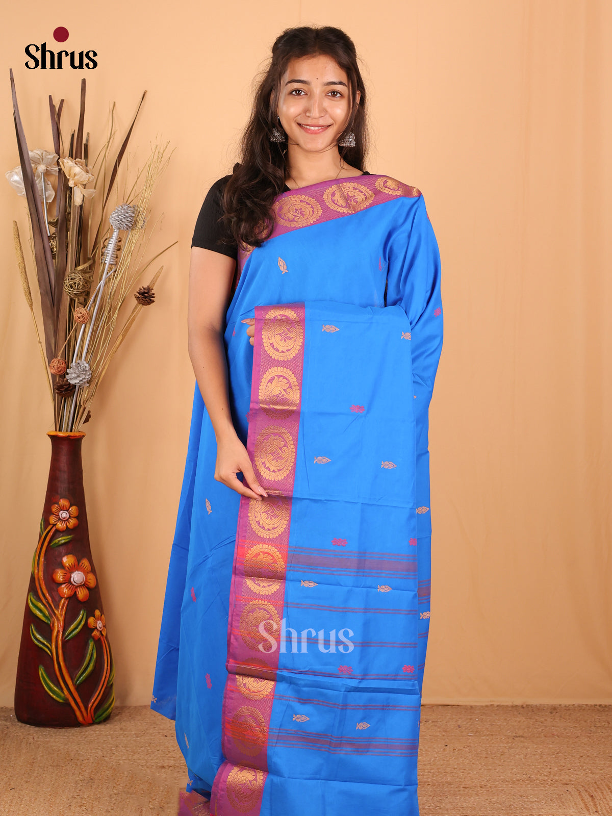 DBS17017 - Chettinad Mix Cotton Saree - Shop on Shrus.com