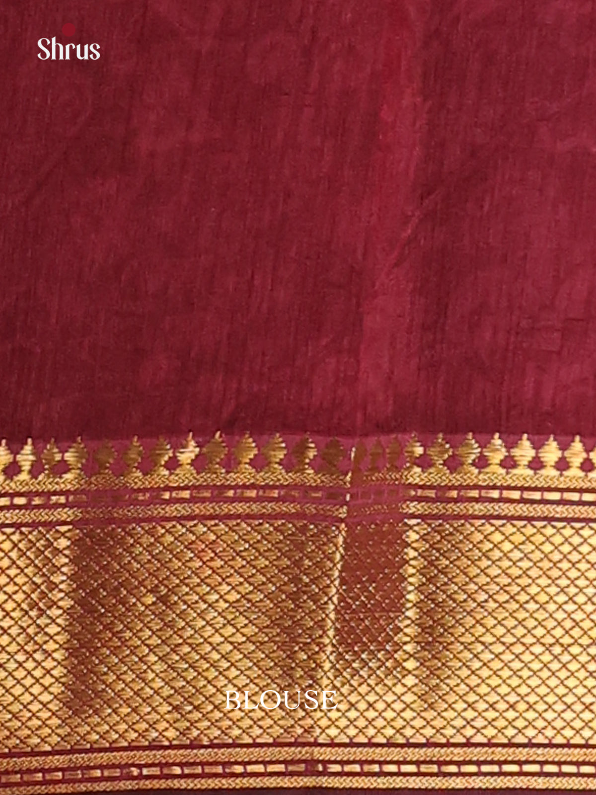 Black & Maroon - Semi Patola Saree - Shop on Shrus.com