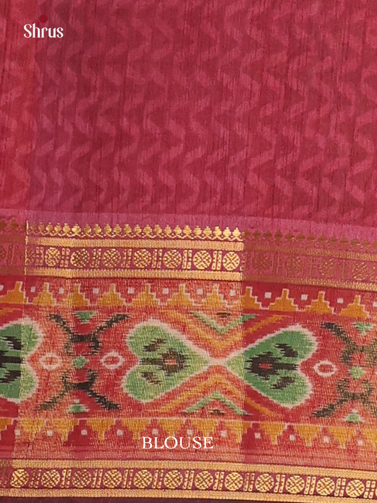 Black & Brown - Semi Patola Saree - Shop on Shrus.com