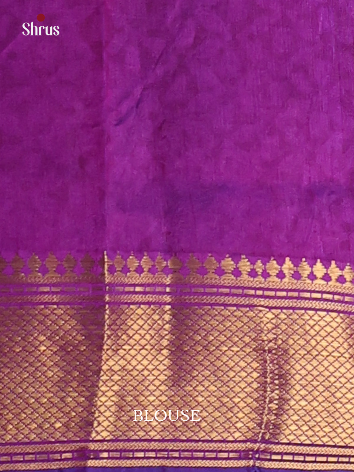 Blue & Purple - Semi Patola Saree - Shop on Shrus.com