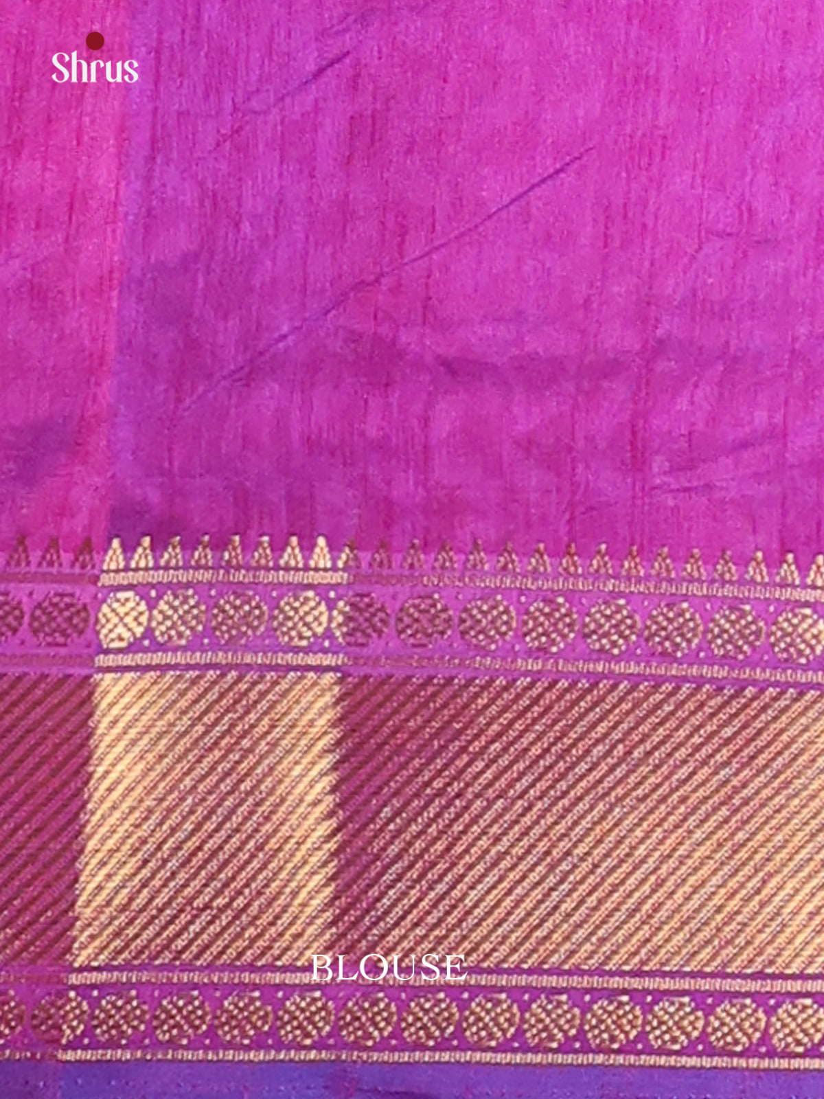 Blue & Purple - Semi Patola Saree - Shop on Shrus.com