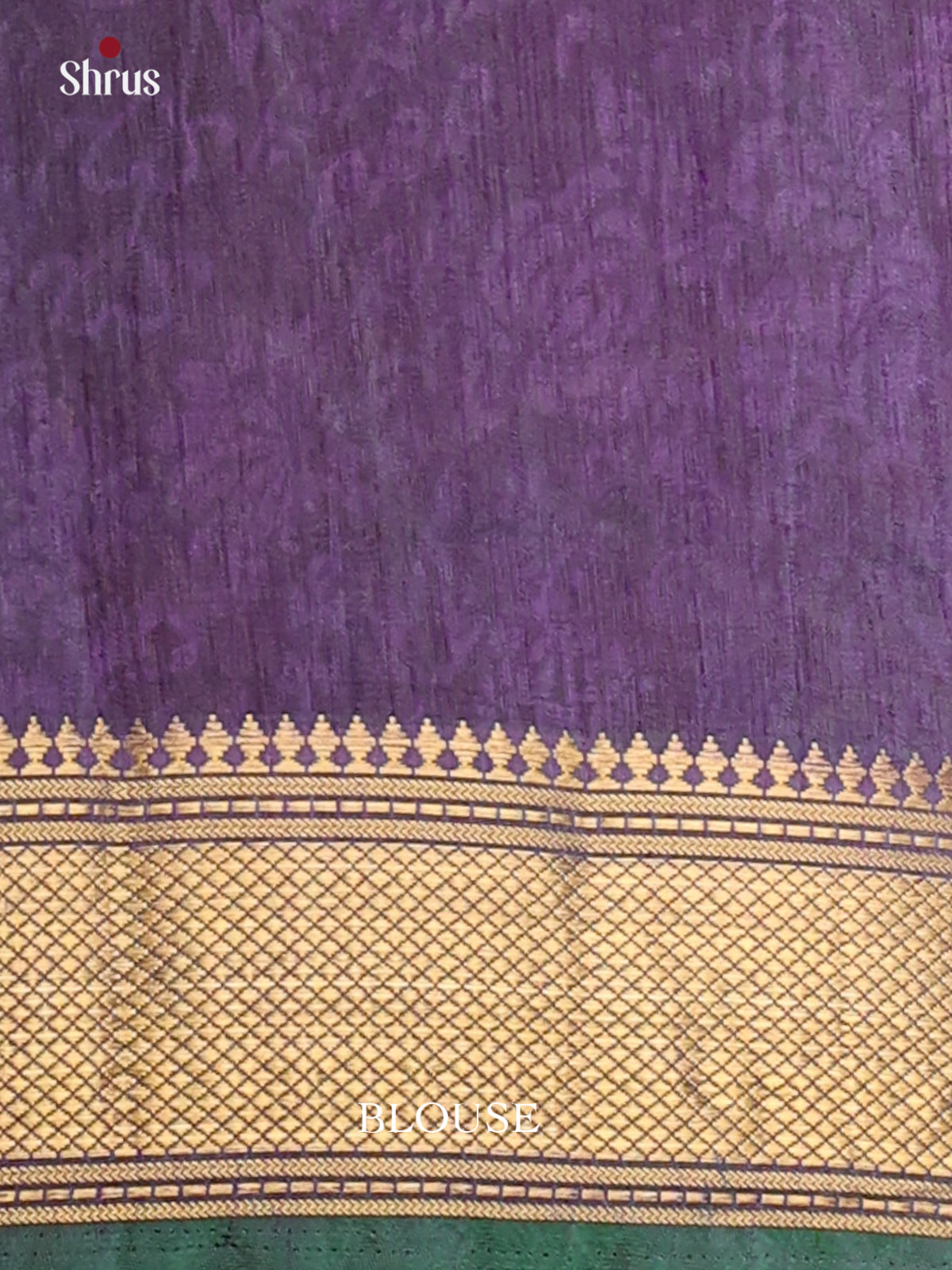 Blue & Purple - Semi Patola Saree - Shop on Shrus.com