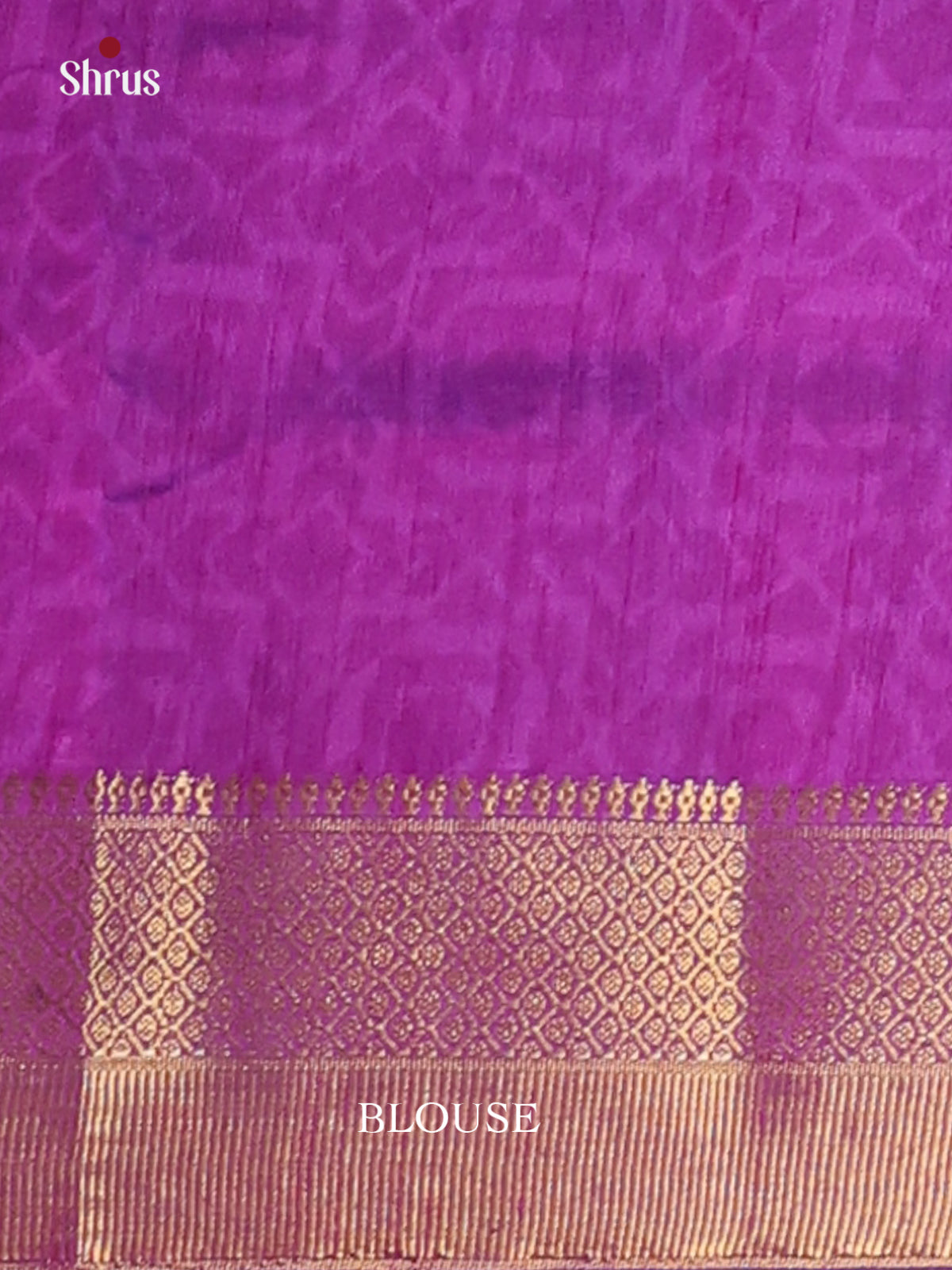 Blue & Purple - Semi Patola Saree - Shop on Shrus.com