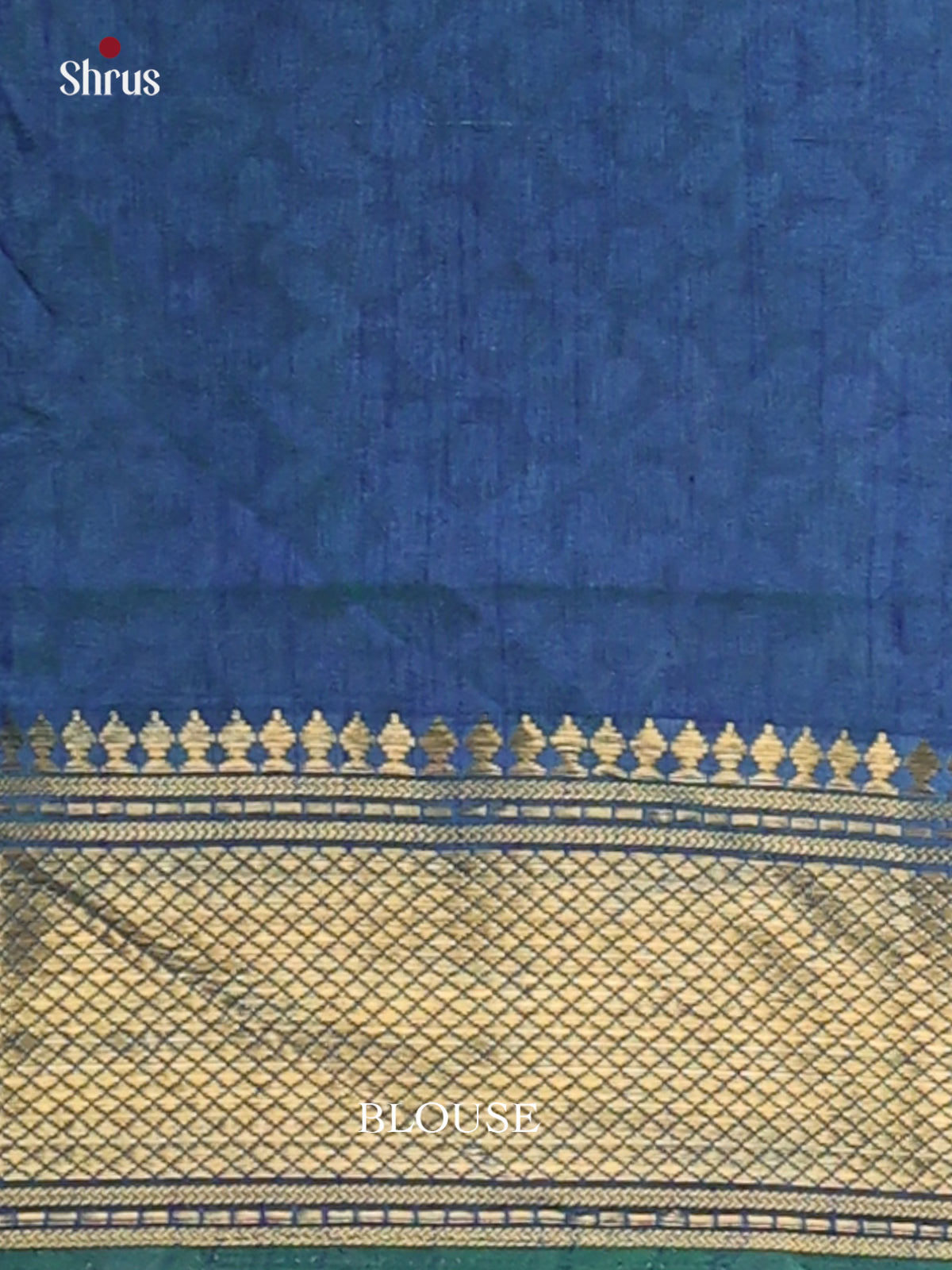 Green & Blue- Semi Patola Saree - Shop on Shrus.com