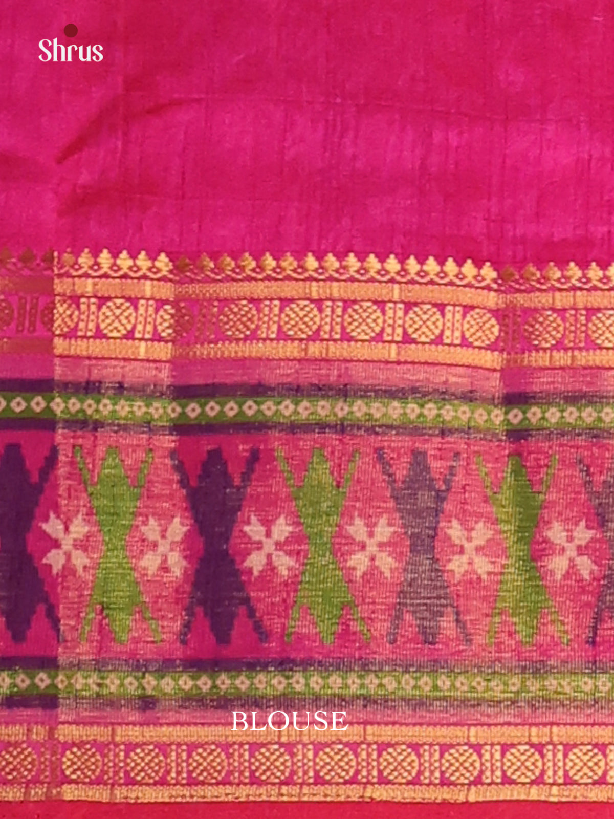 Purple & Pink - Semi Patola Saree - Shop on Shrus.com