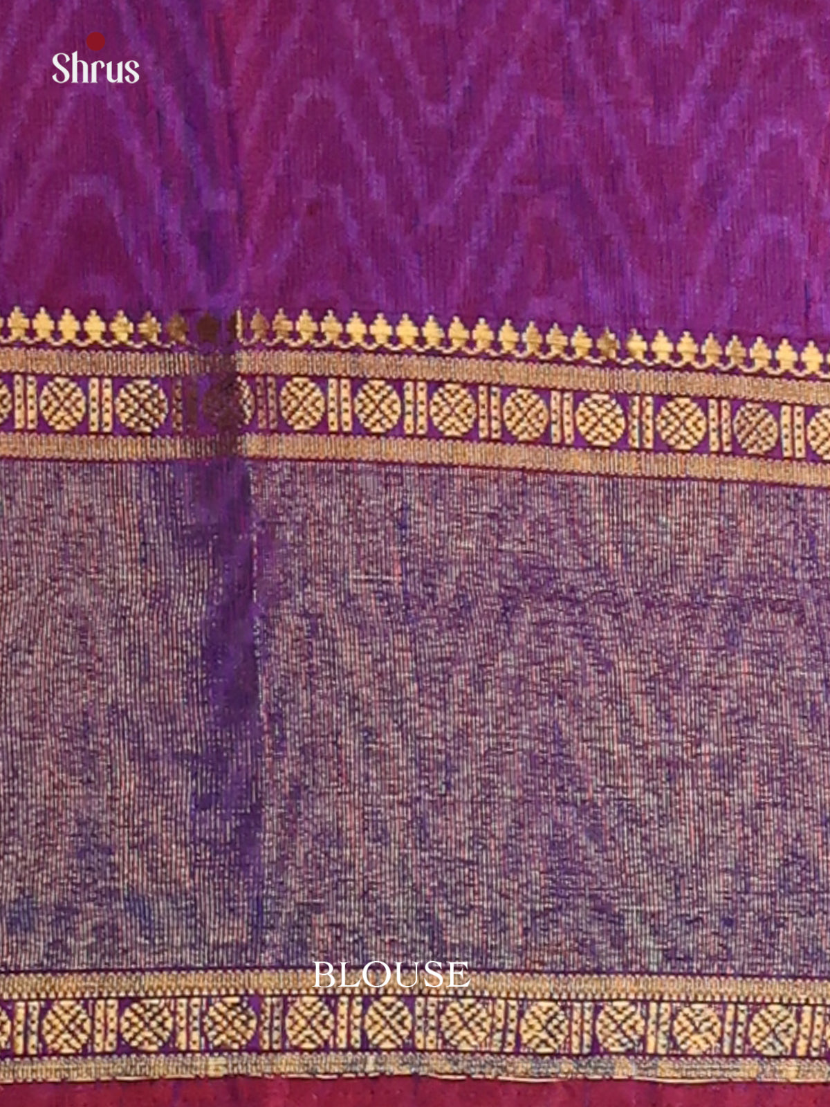 Pink & Purple - Semi Patola Saree - Shop on Shrus.com