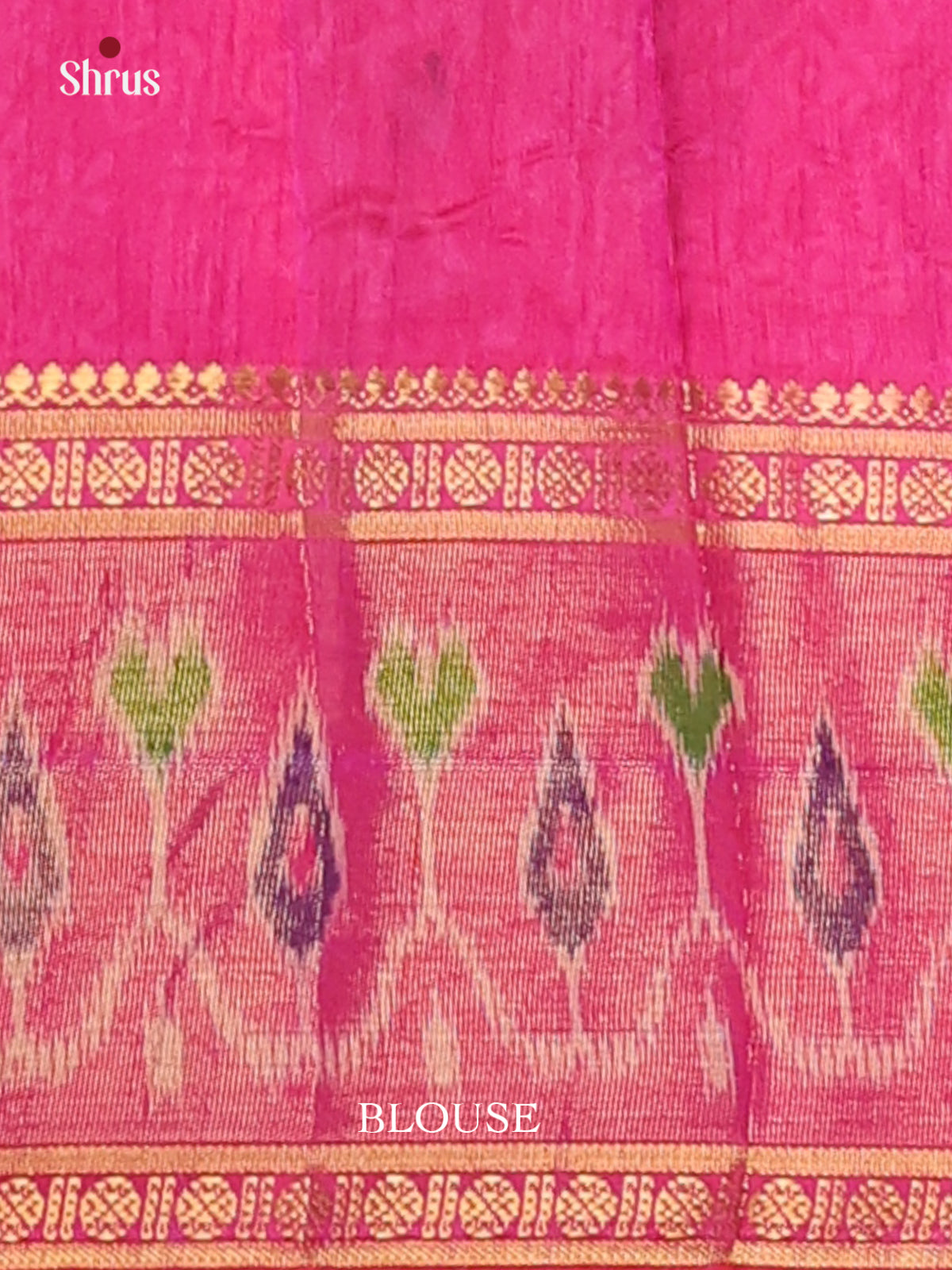 Purple & Pink - Semi Patola Saree - Shop on Shrus.com