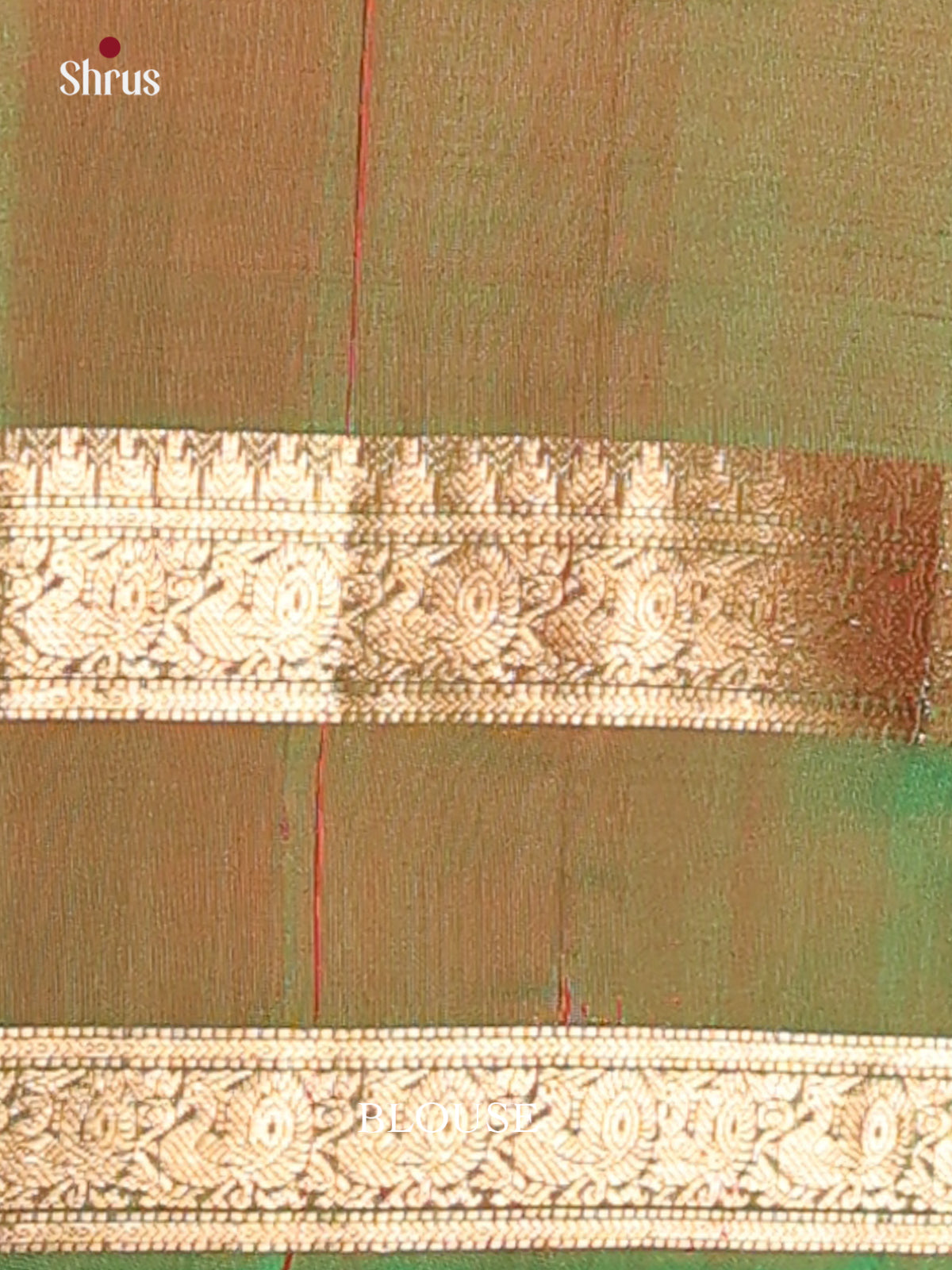 Red & Green- Soft silk Saree - Shop on Shrus.com