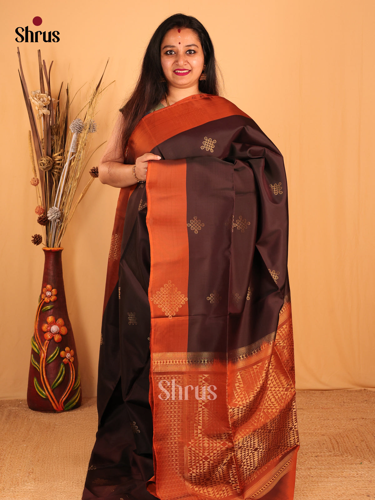 DBS18134- Softsilk-halfpure Saree - Shop on Shrus.com