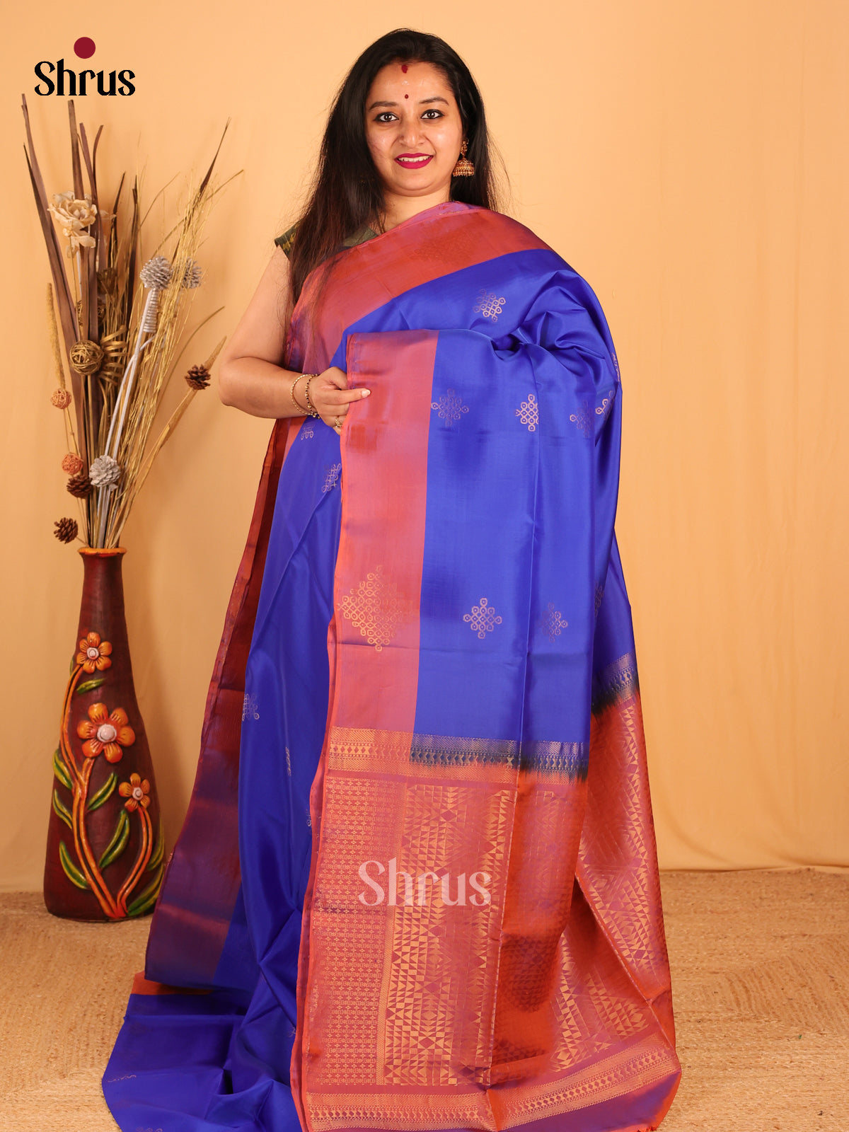 DBS18138- Softsilk-halfpure Saree - Shop on Shrus.com