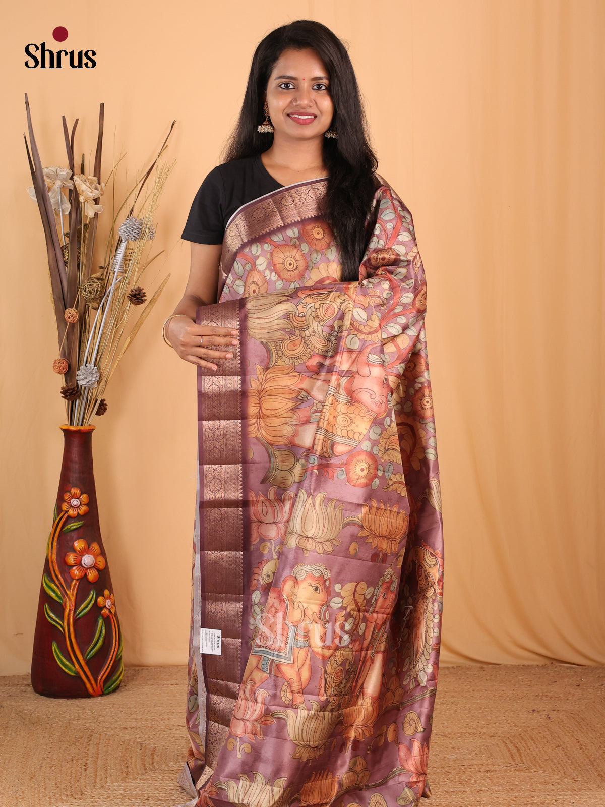 DBS24142 - Chennur-Print Saree - Shop on Shrus.com