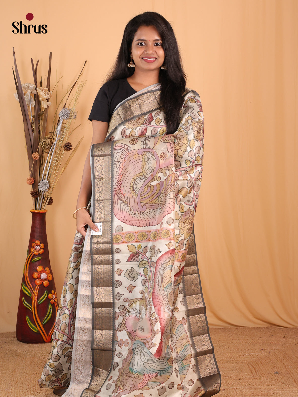 DBS24143 - Chennur-Print Saree - Shop on Shrus.com
