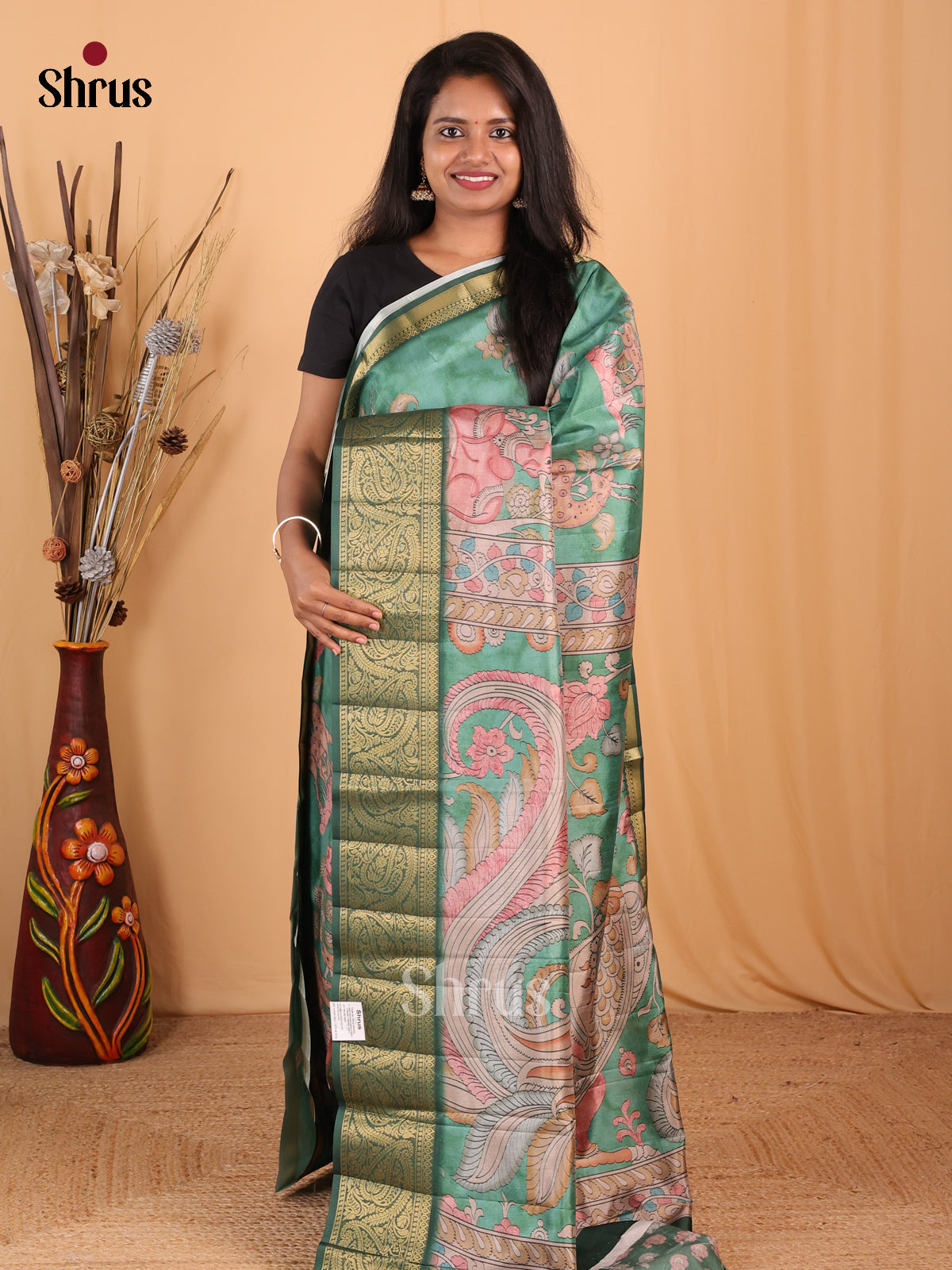 DBS25002 - Chennur-Print Saree - Shop on Shrus.com