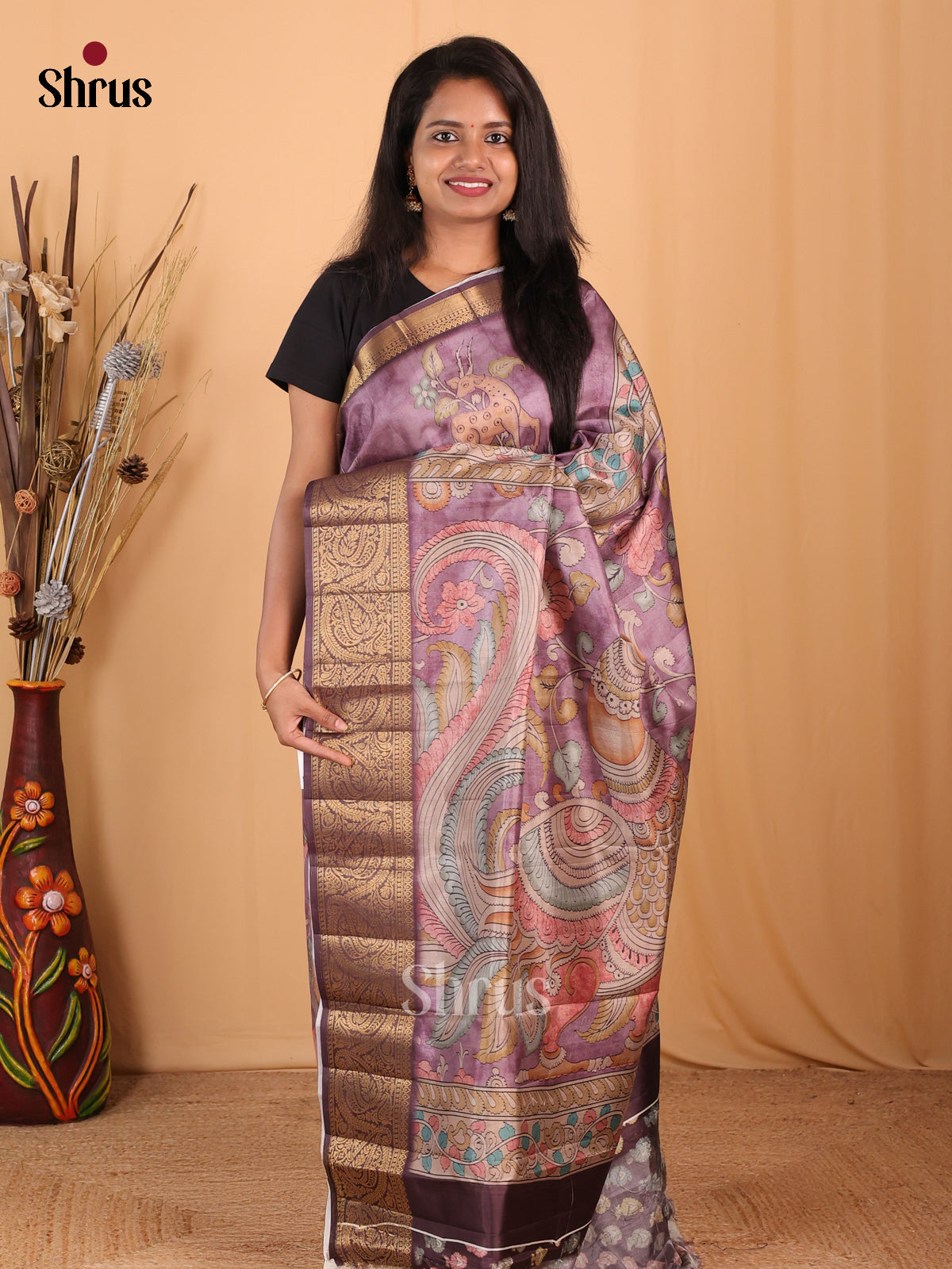 DBS25003 - Chennur-Print Saree - Shop on Shrus.com