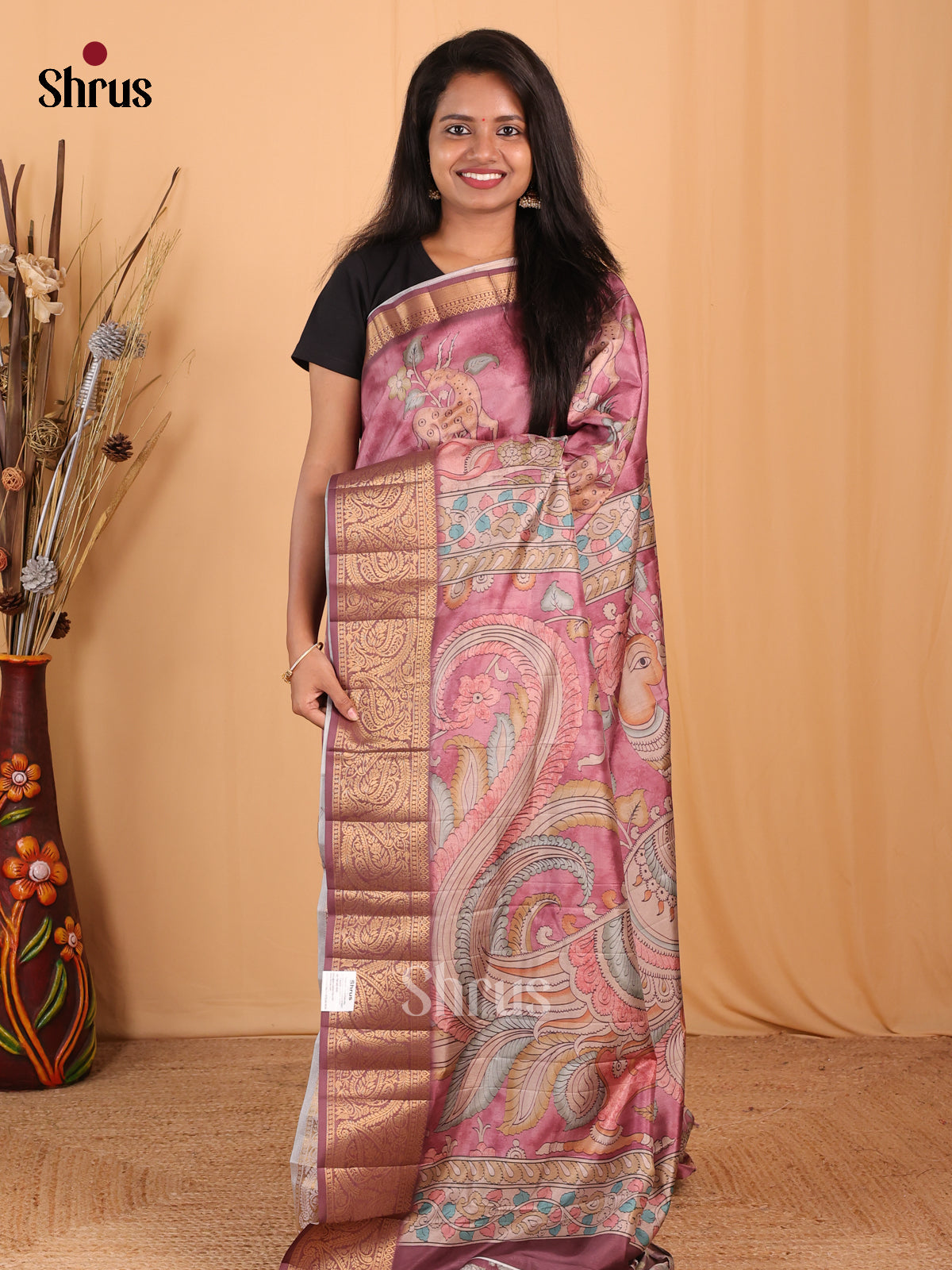 DBS25005 - Chennur-Print Saree - Shop on Shrus.com