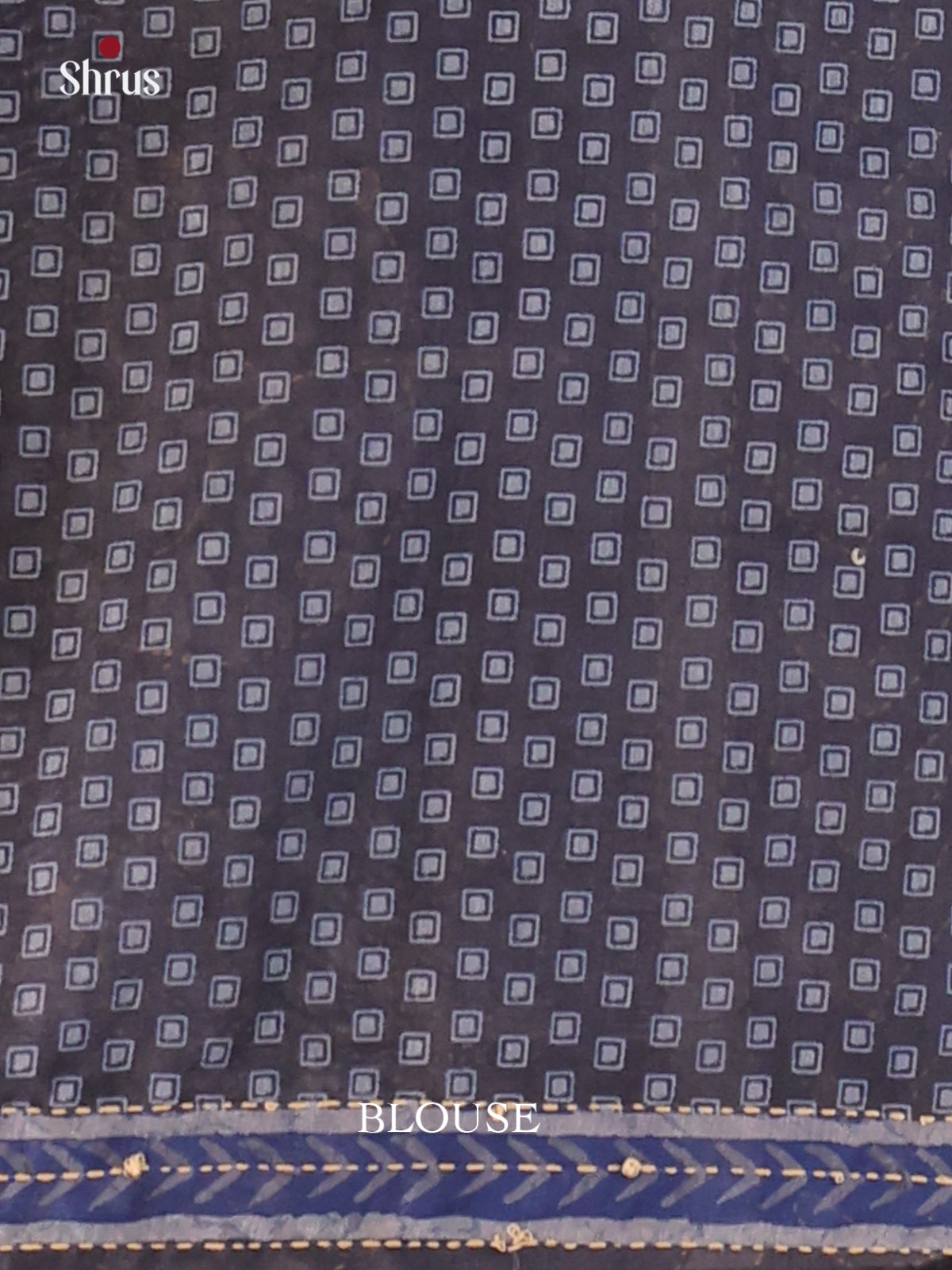 Blue & Grey - Semi Kantha Saree - Shop on Shrus.com