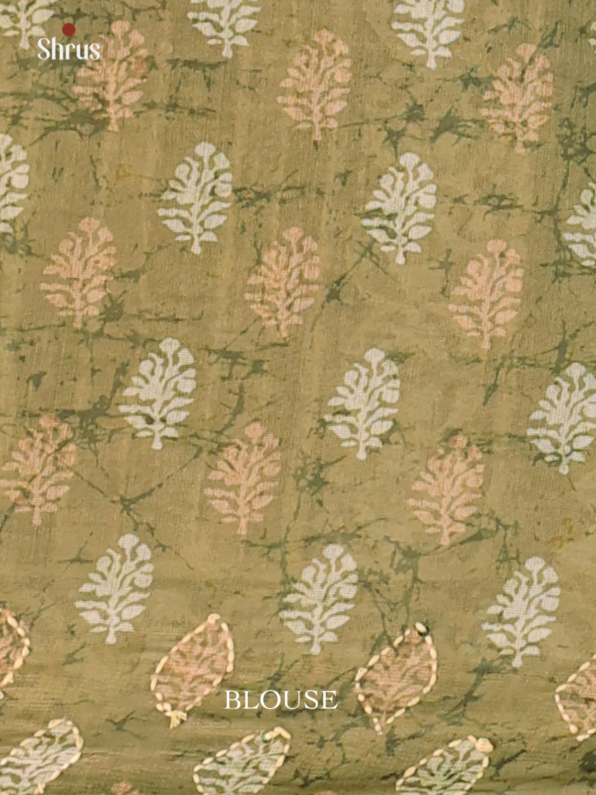 Green - Semi Kantha Saree - Shop on Shrus.com