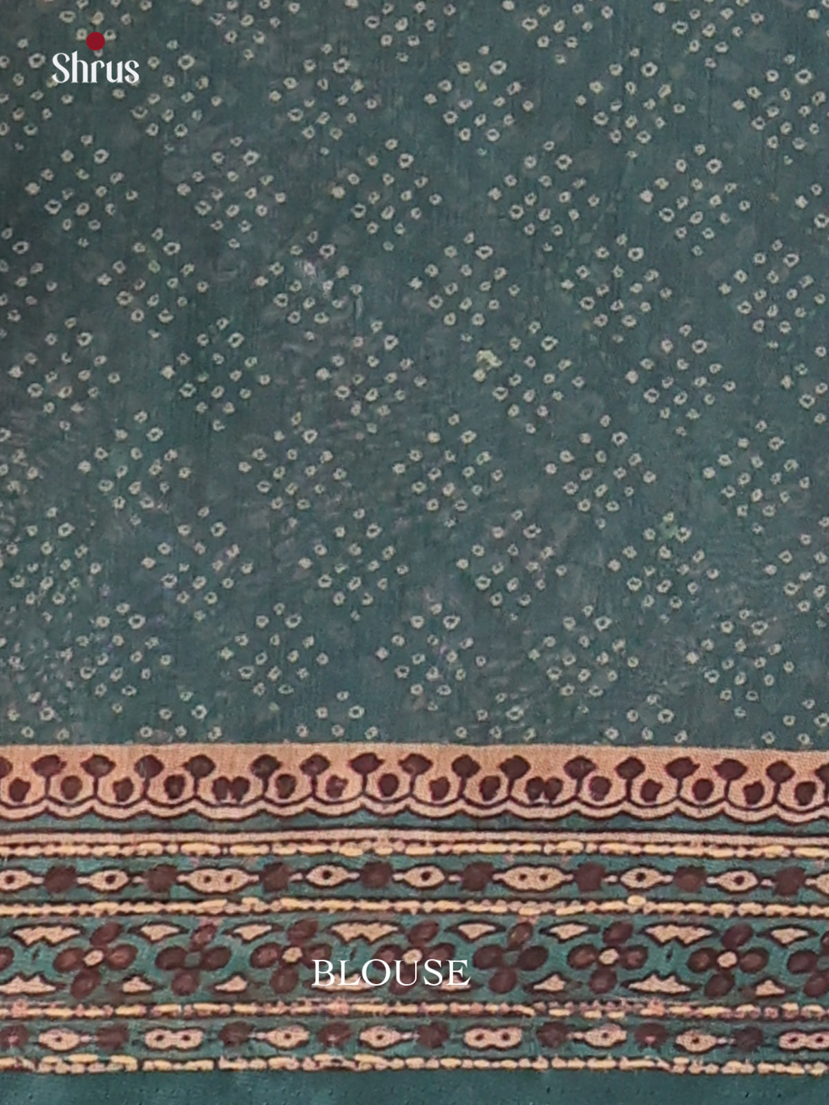 Maroon & Blue - Semi Kantha Saree - Shop on Shrus.com