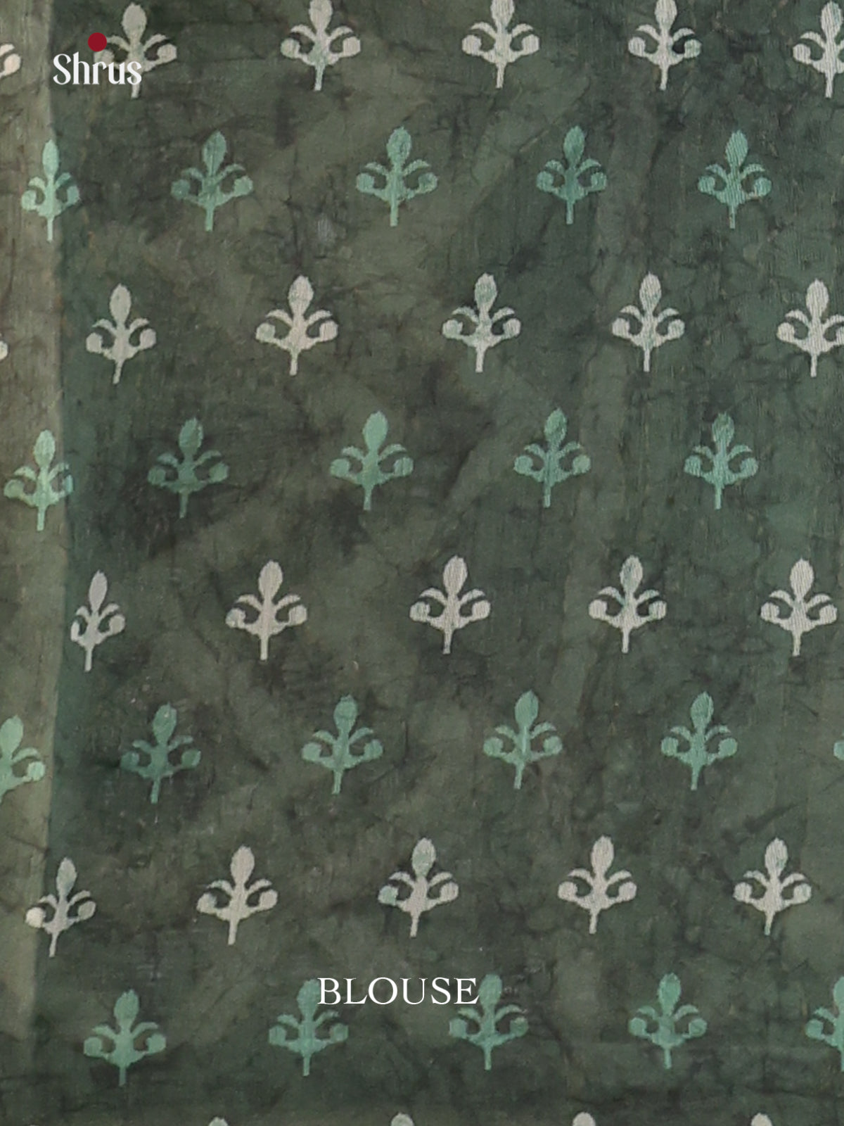 Dark Green - Semi Kantha Saree - Shop on Shrus.com