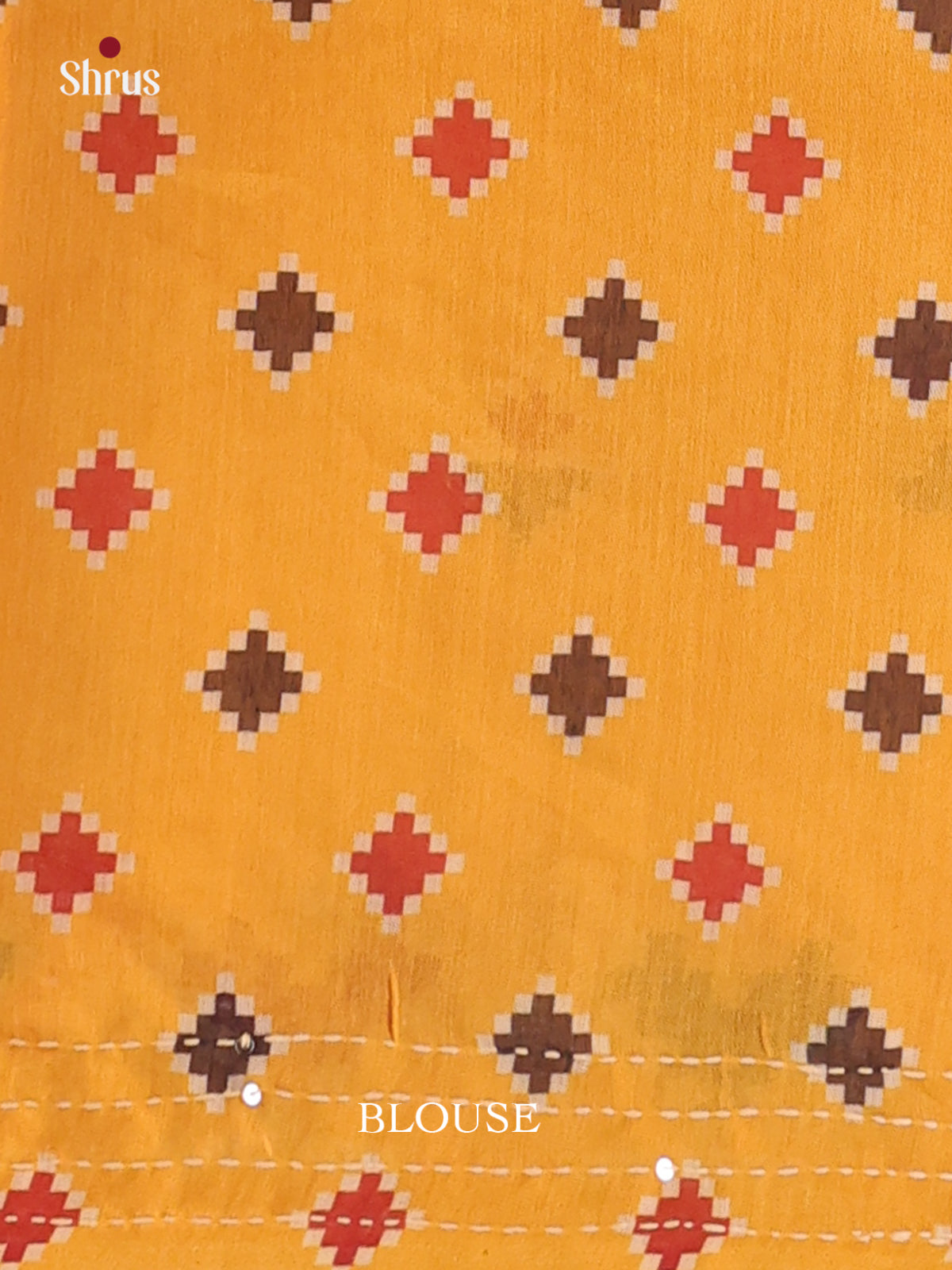 Mustard - Semi Kantha Saree - Shop on Shrus.com