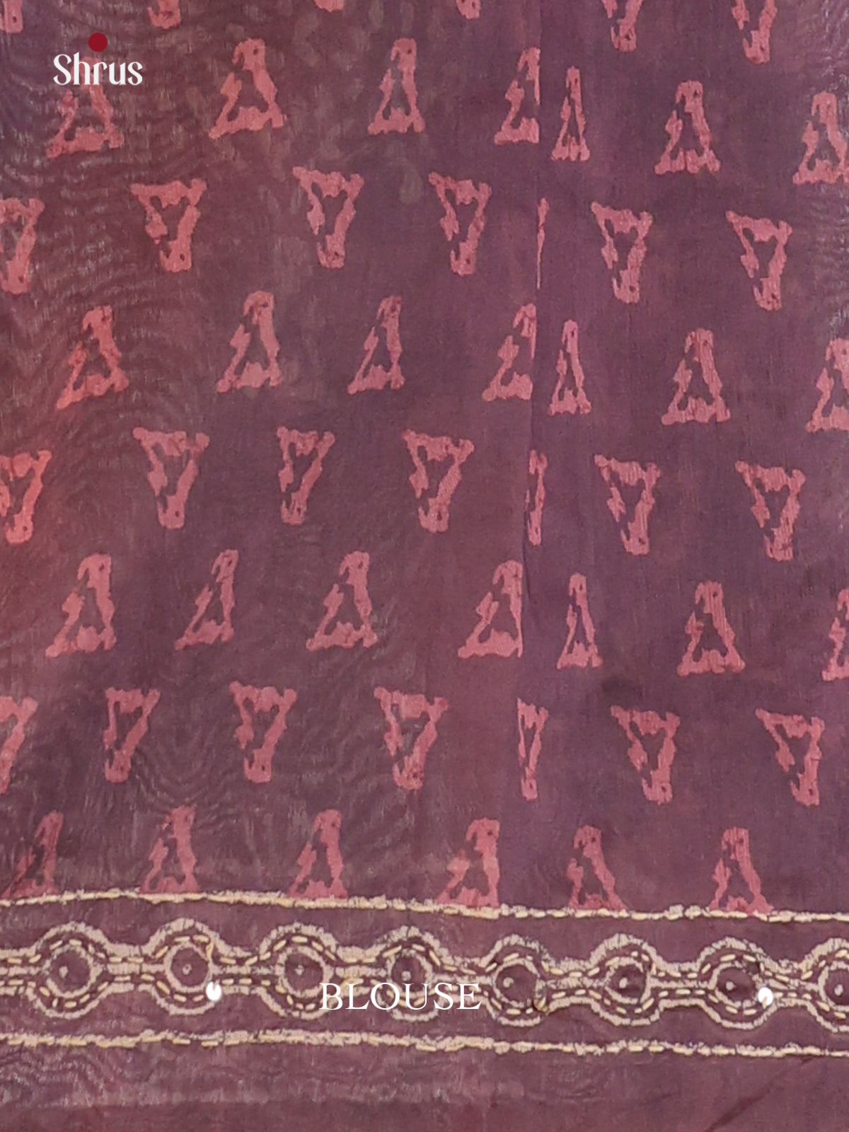 Brown - Semi Kantha Saree - Shop on Shrus.com