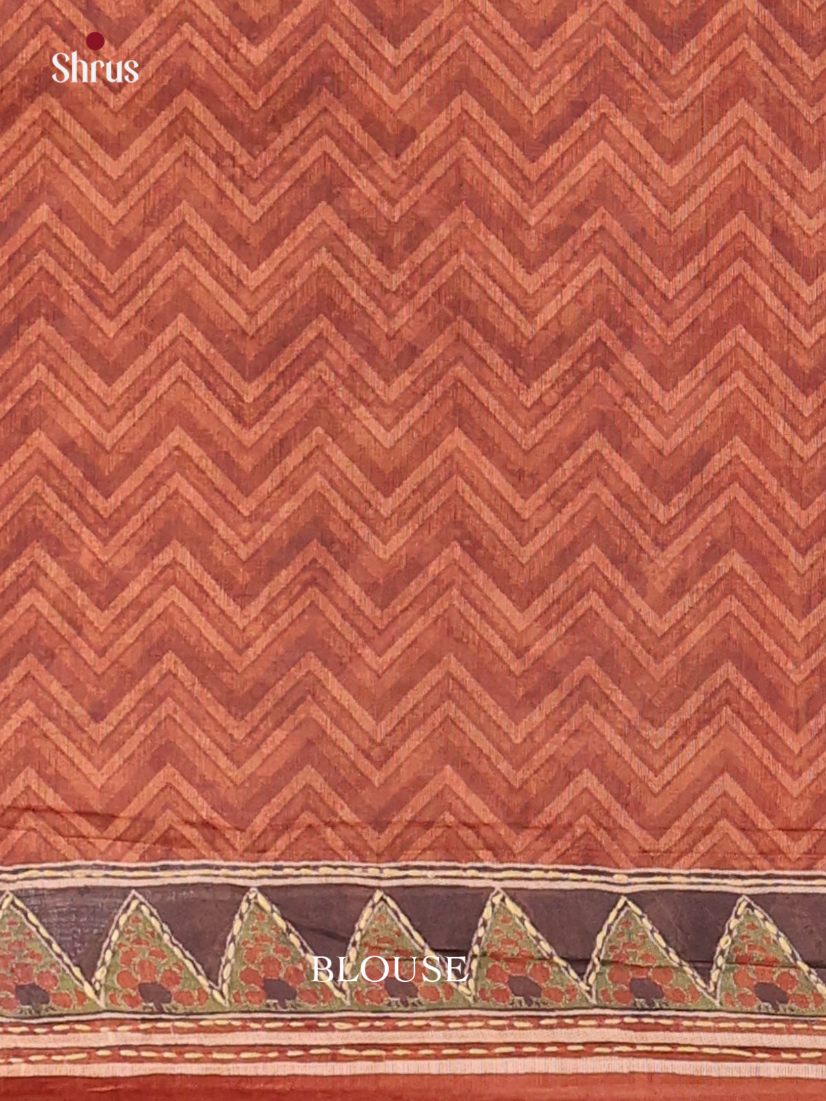 Green & Brown- Semi Kantha Saree - Shop on Shrus.com