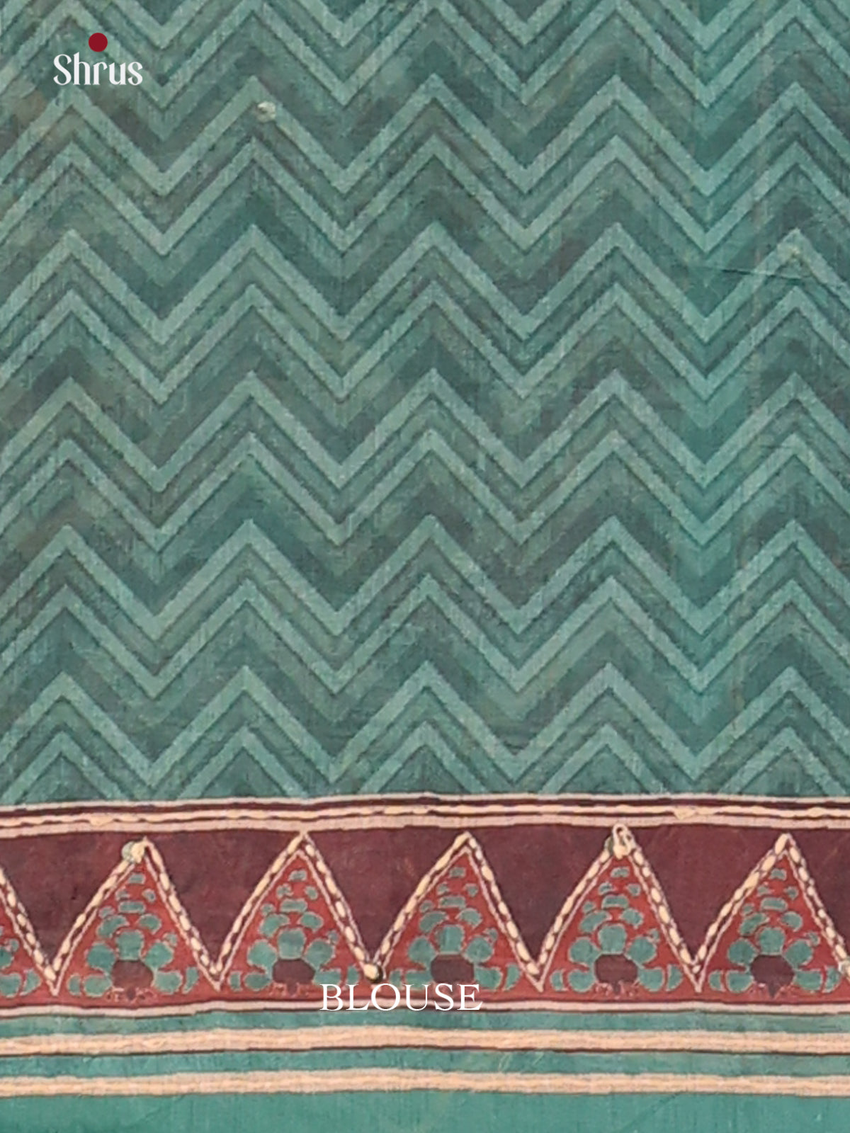 Brown & Green - Semi Kantha Saree - Shop on Shrus.com