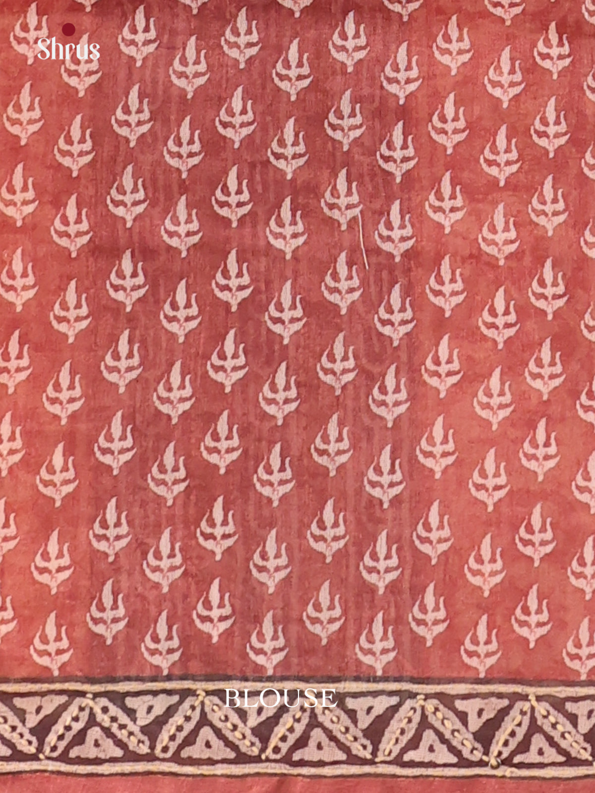 Lite Brown & Brown - Semi Kantha Saree - Shop on Shrus.com