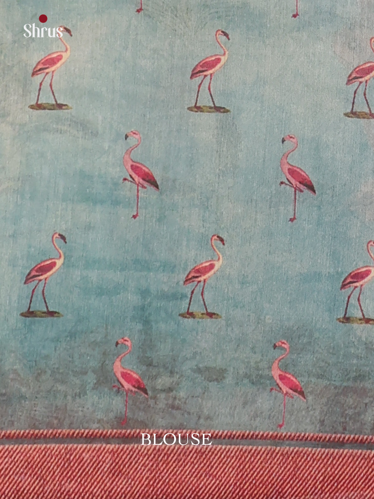 Blue & Brown- Semi Kantha Saree - Shop on Shrus.com