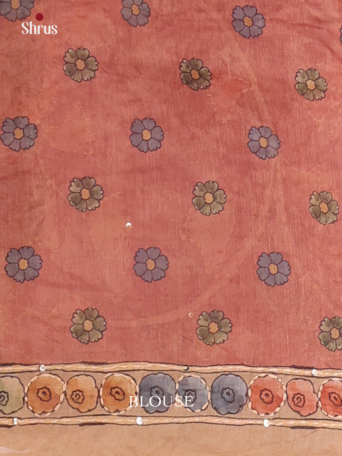 Purple & Brown - Semi Kantha Saree - Shop on Shrus.com