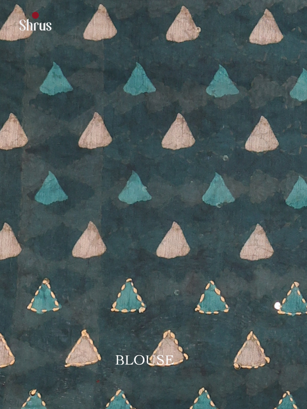 Peacock Green - Semi Kantha Saree - Shop on Shrus.com