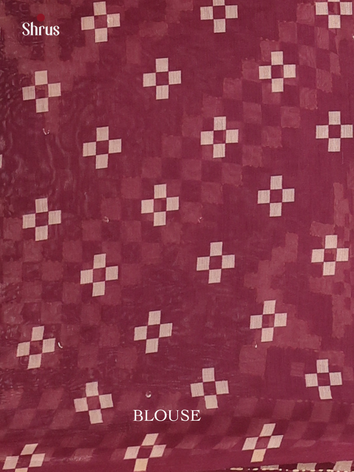 Maroon - Semi Kantha Saree - Shop on Shrus.com