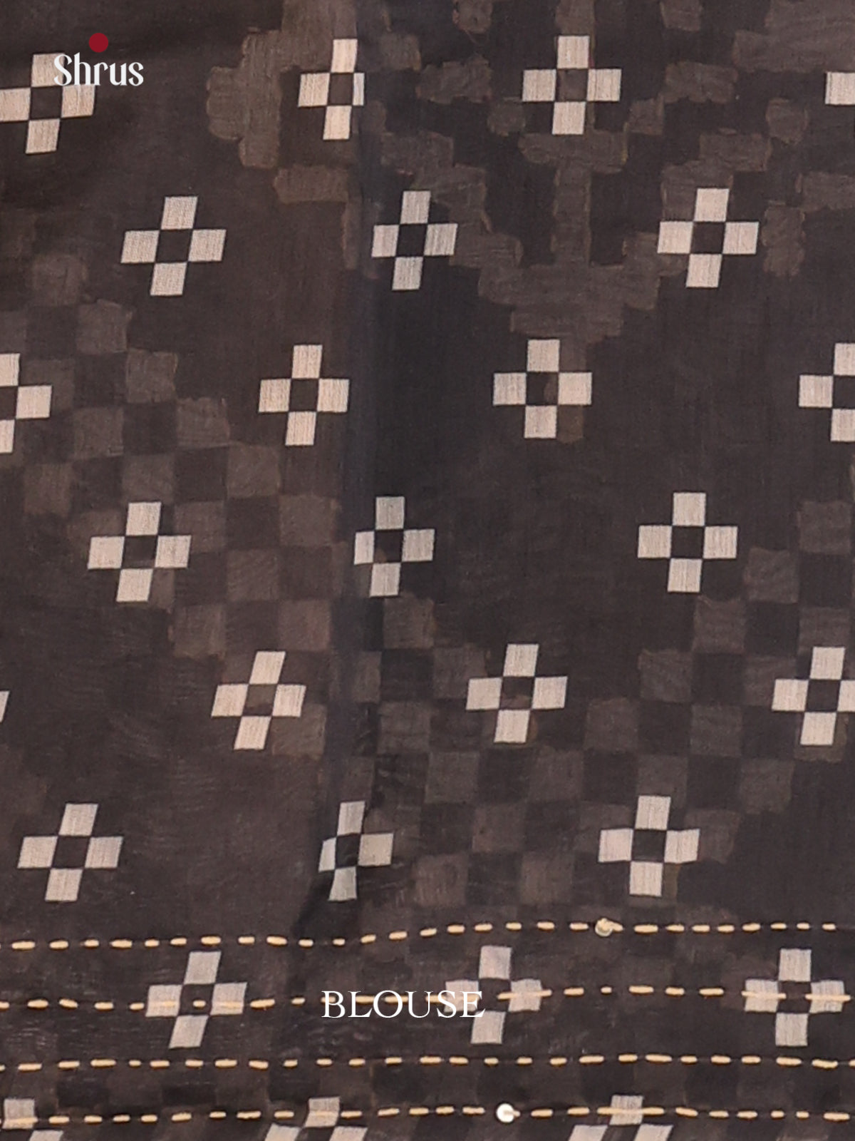 Black - Semi Kantha Saree - Shop on Shrus.com
