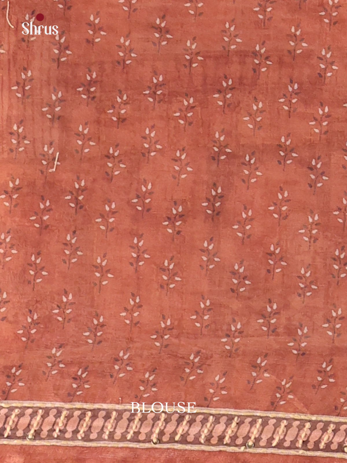 Dusty Brown - Semi Kantha Saree - Shop on Shrus.com