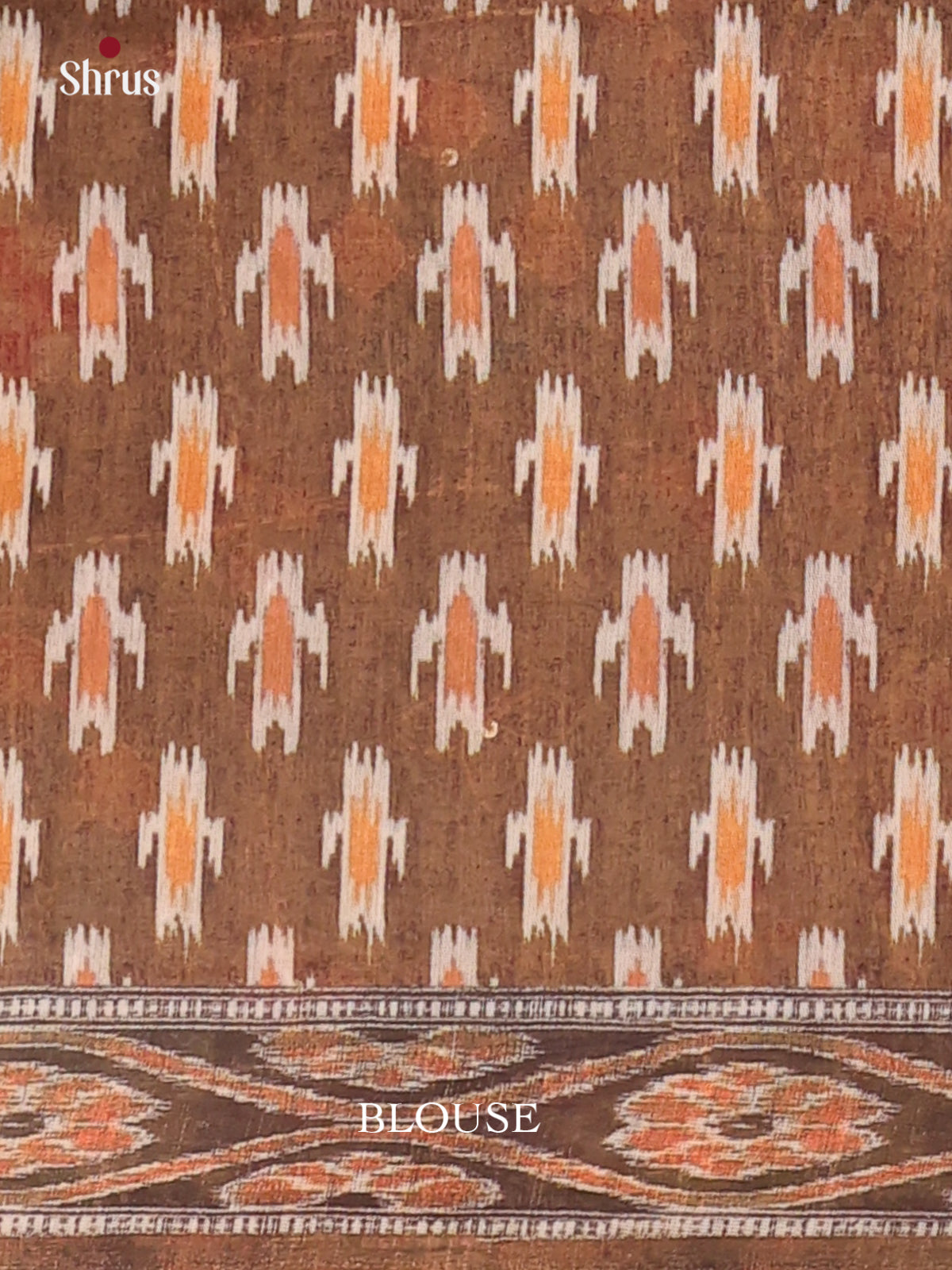 Green & Brown- Semi Kantha Saree - Shop on Shrus.com
